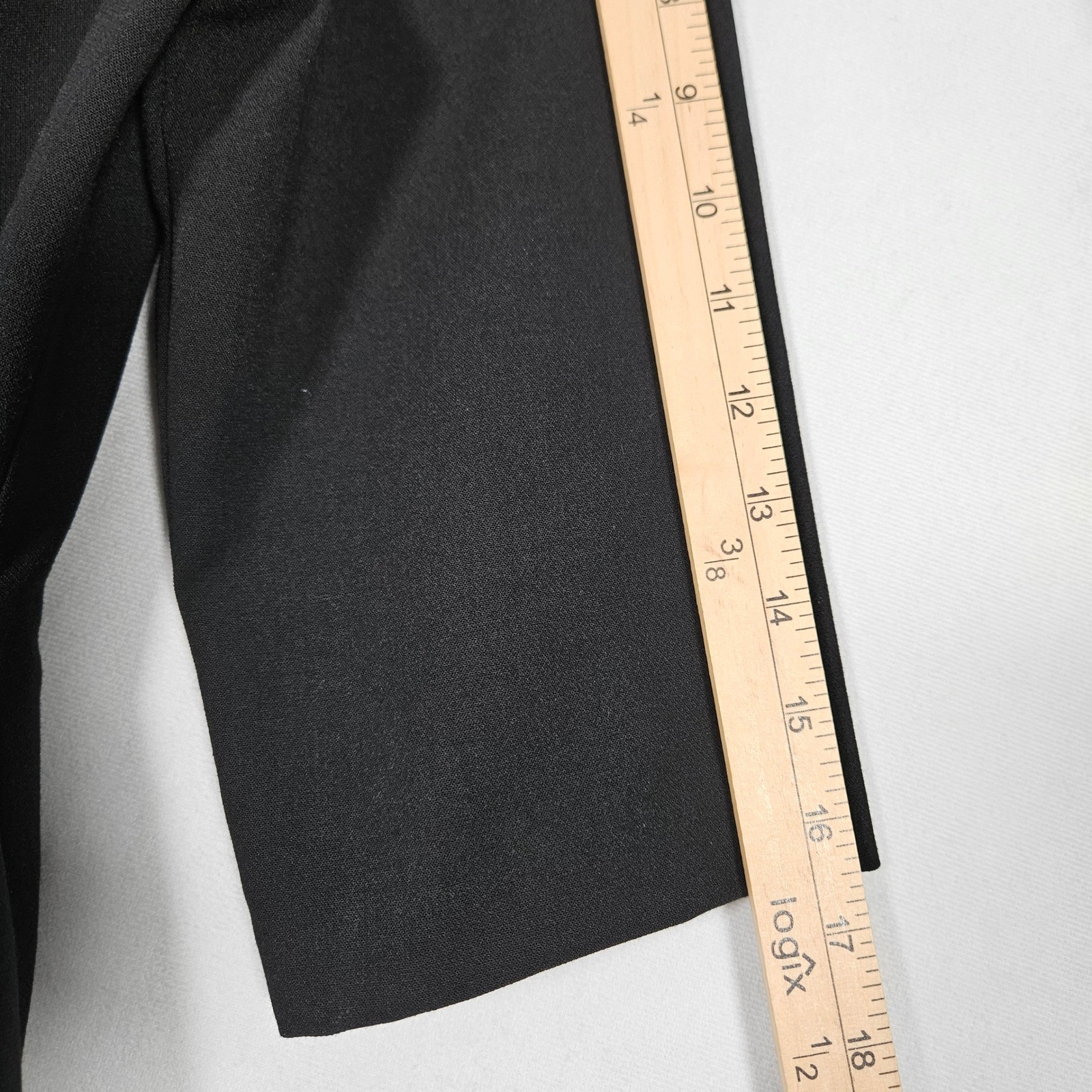 Black Halo Sheath Dress 16 Black NWOT Belted Midi Professional Minimal Cocktail