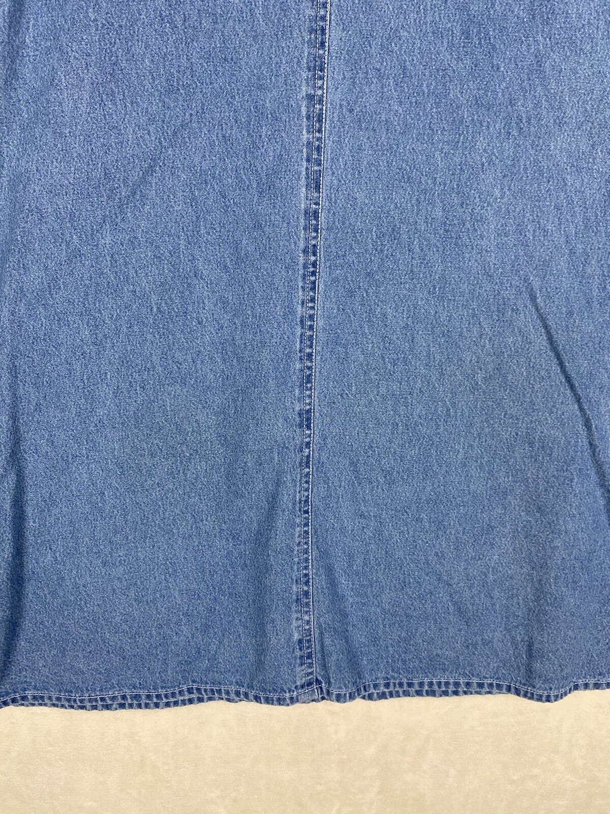 Vintage 90 Agapo Dress Womens XLarge Denim Jumper United States Flag embroidered