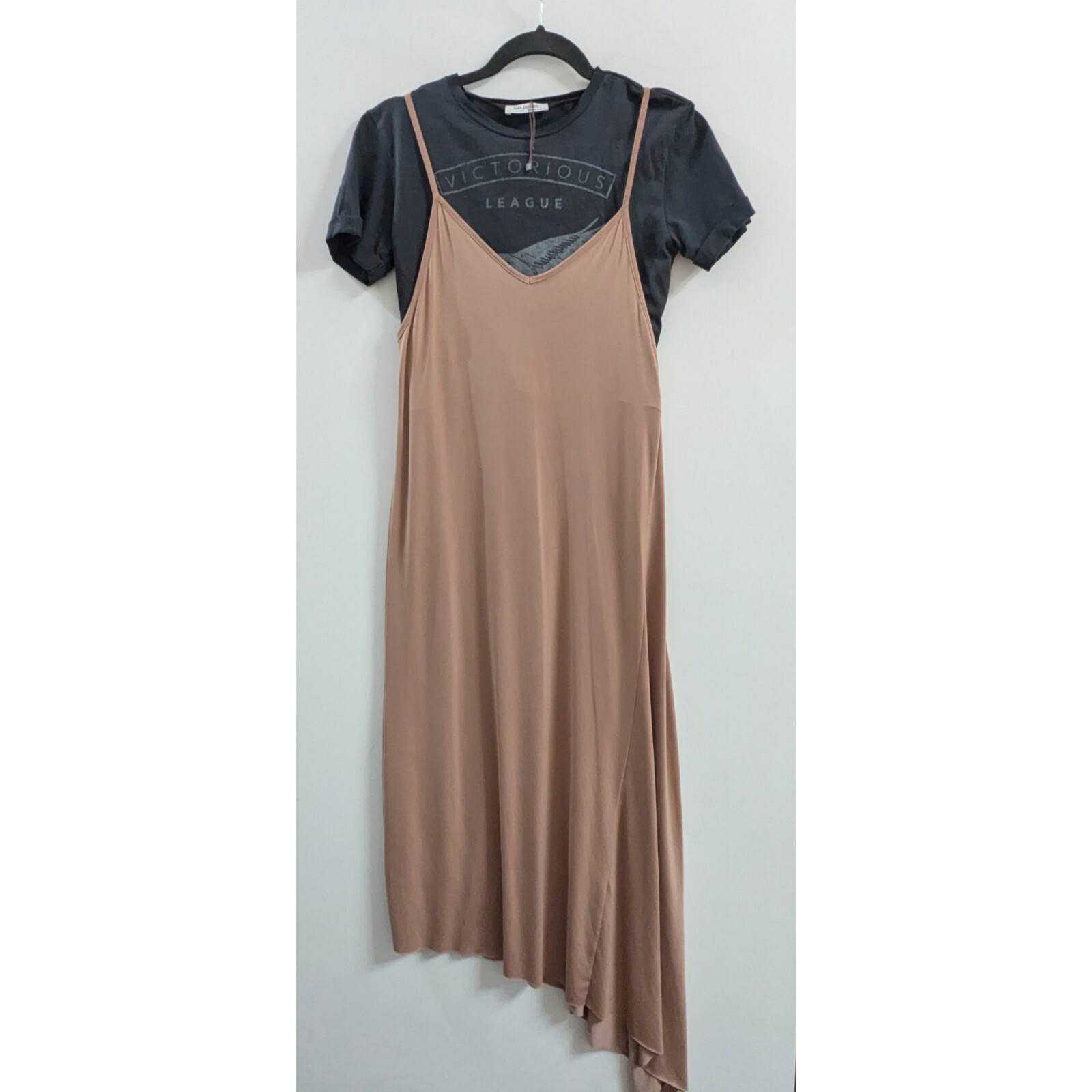 ZARA Asymmetric Dress With T-shirt Women’s Size S