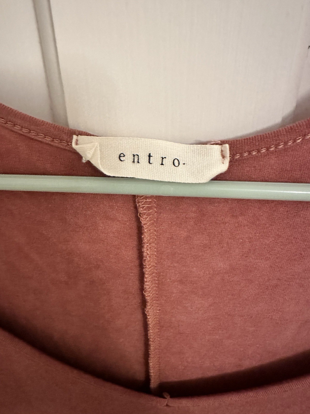 Entro Knit Rust Sundress Shirt Dress Small Fit Casual Basic