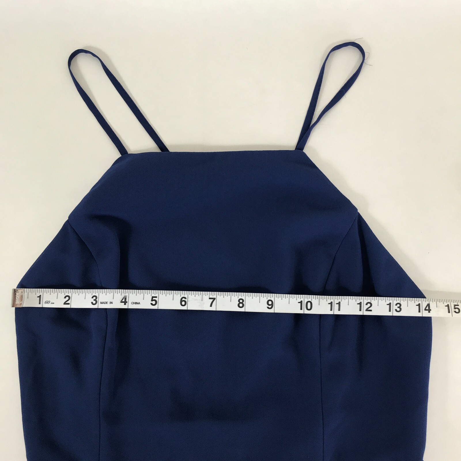Lulus Letter of Love Navy Blue Backless Skater Dress Women’s Medium Zip Chiffon