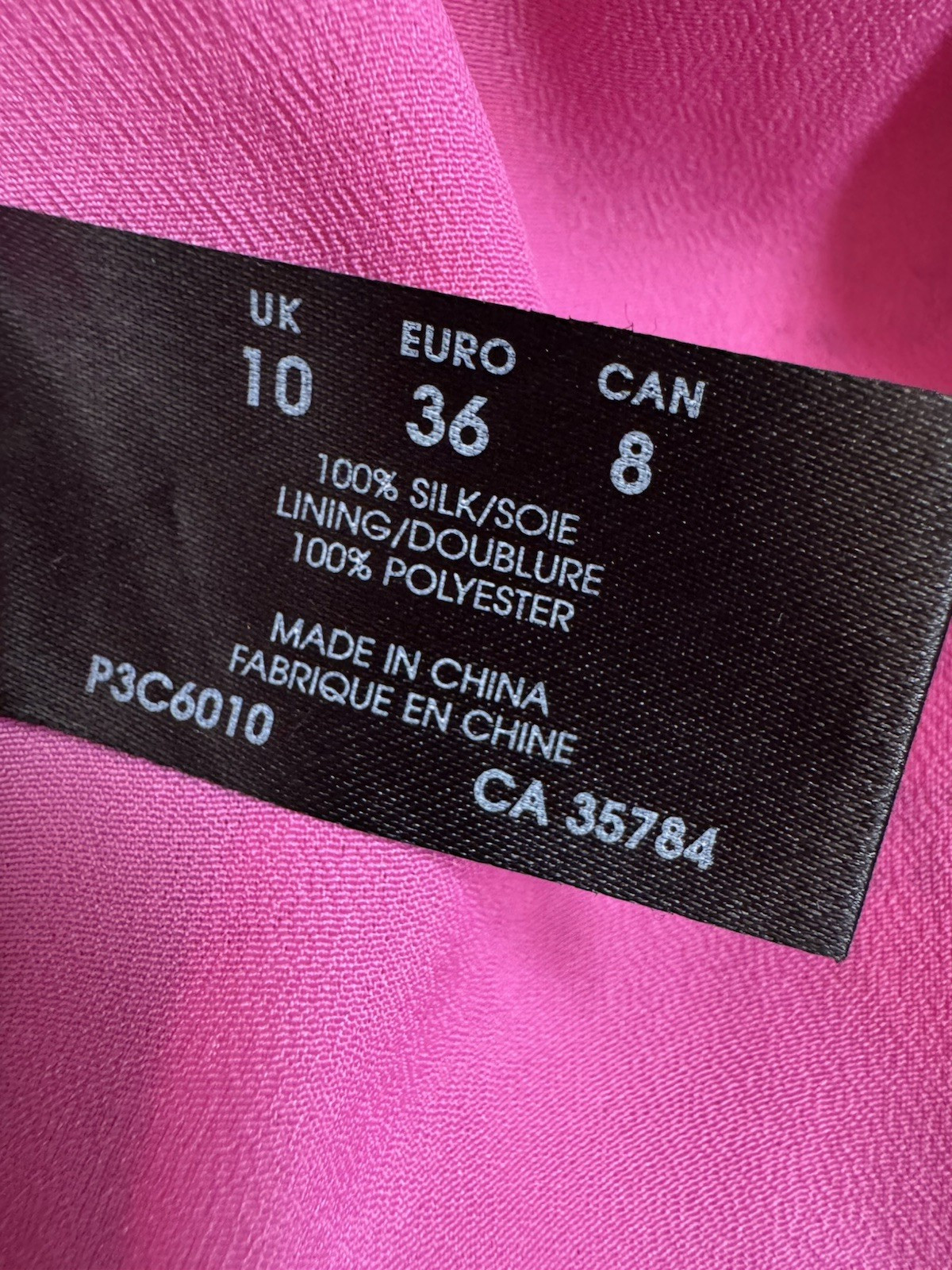 100% SILK PINK FLORAL COLOURFUL LINED SHIFT DRESS BY PLANET SIZE 10 VGC