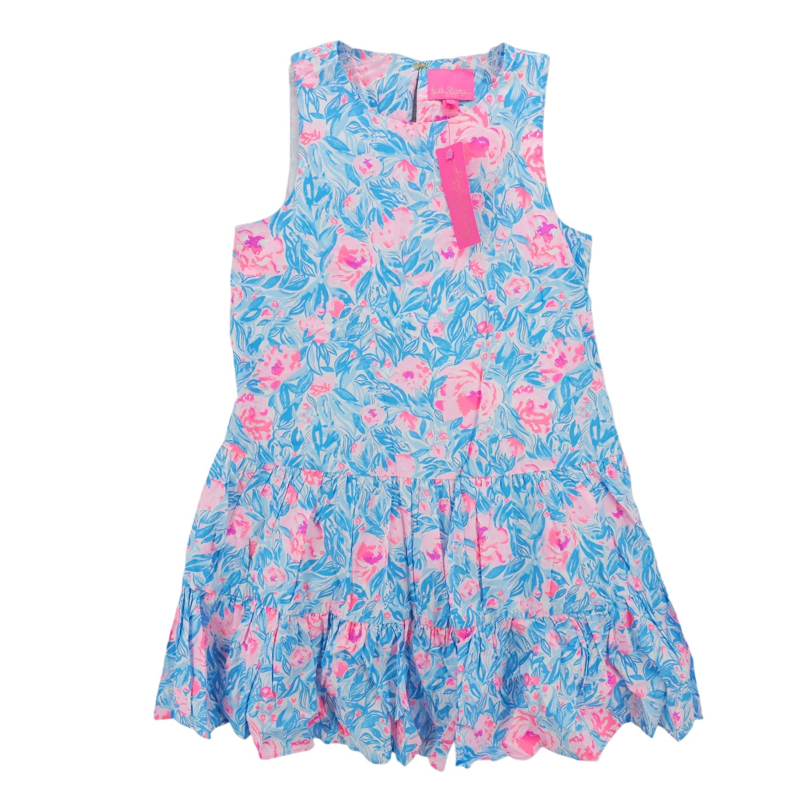 NWT LILLY PULITZER Trina Dress Bondi Blue My Little Peony Size SMALL