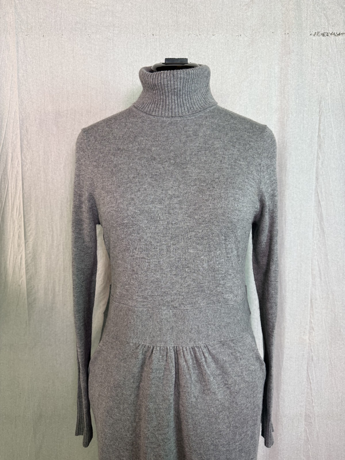 J.Crew Factory Cashmere Blend Rollneck Sweater-dress Size Medium Gray NWT F788