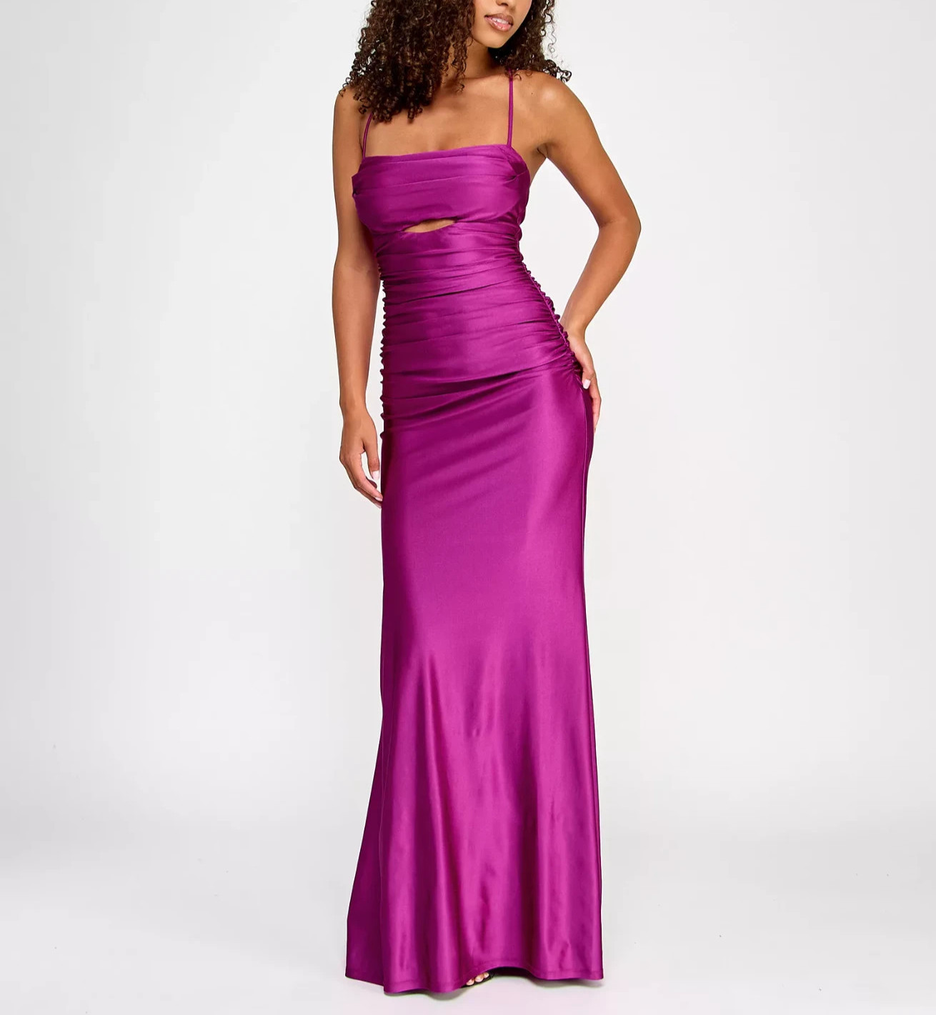 City Studios ‘ Power-Stretch Cut-Out Draped Gown MSRP $179