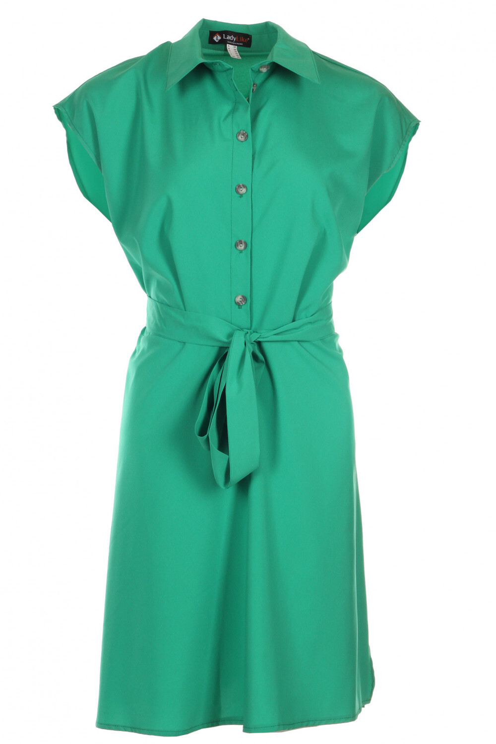 Green dress with a belt Size 2, 4, 6, 8 US Fashionable NEW High Quality