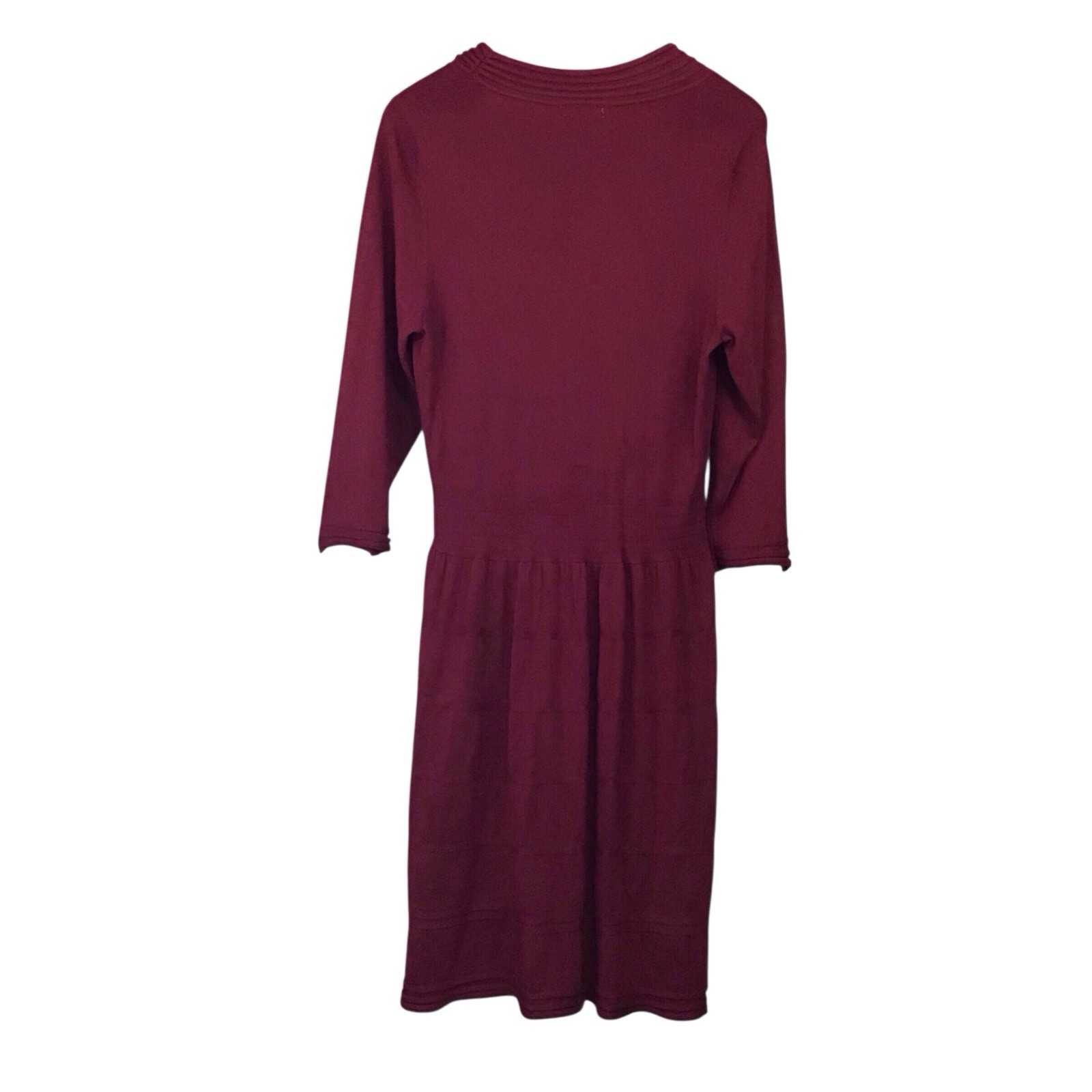 Sophie Max Ruby Red Sweater Dress XL Cotton Blend Long Sleeve
