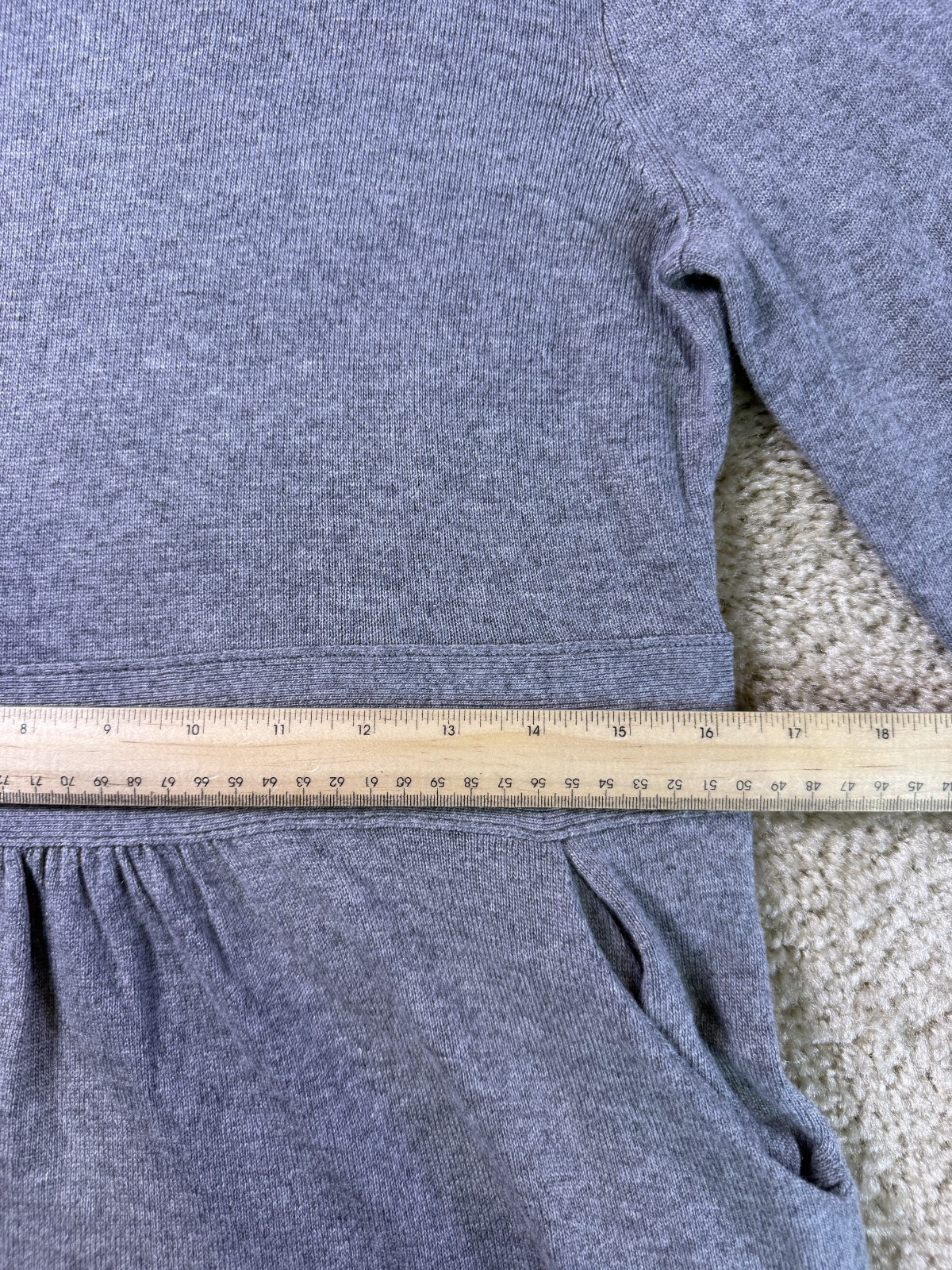 J.Crew Factory Cashmere Blend Rollneck Sweater-dress Size Medium Gray NWT F788