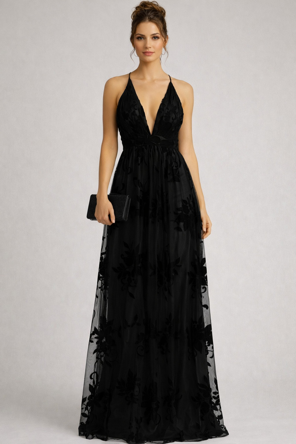 Windsor Maxi Dress Sz S Black Lace Mesh Whimsygoth Dark Fairy Party Cosplay