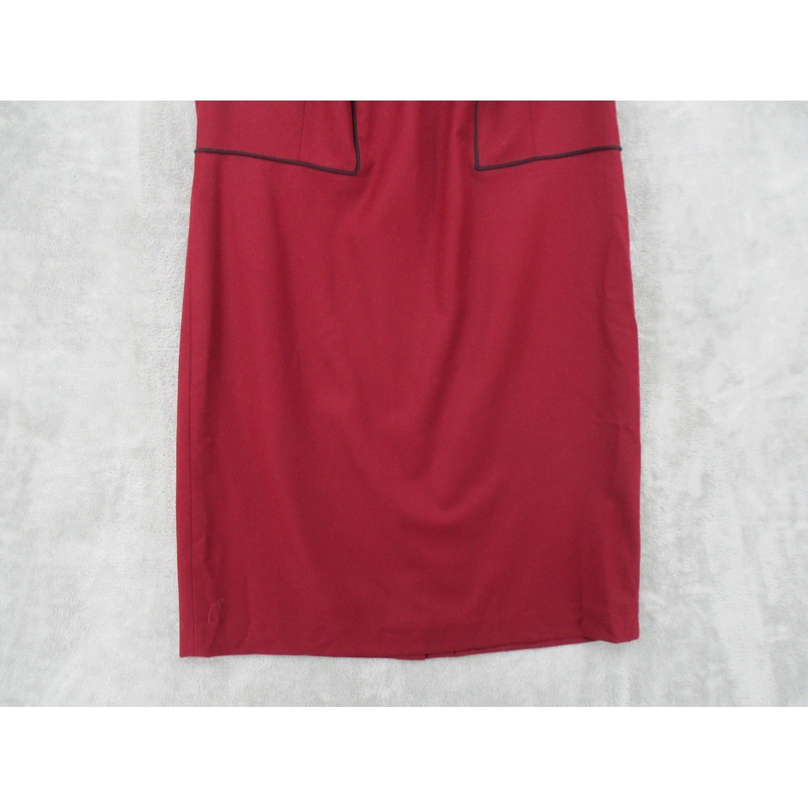 Talbots Dress 12W Petite Wool Sheath Career All Season Lightweight Lined Maroon