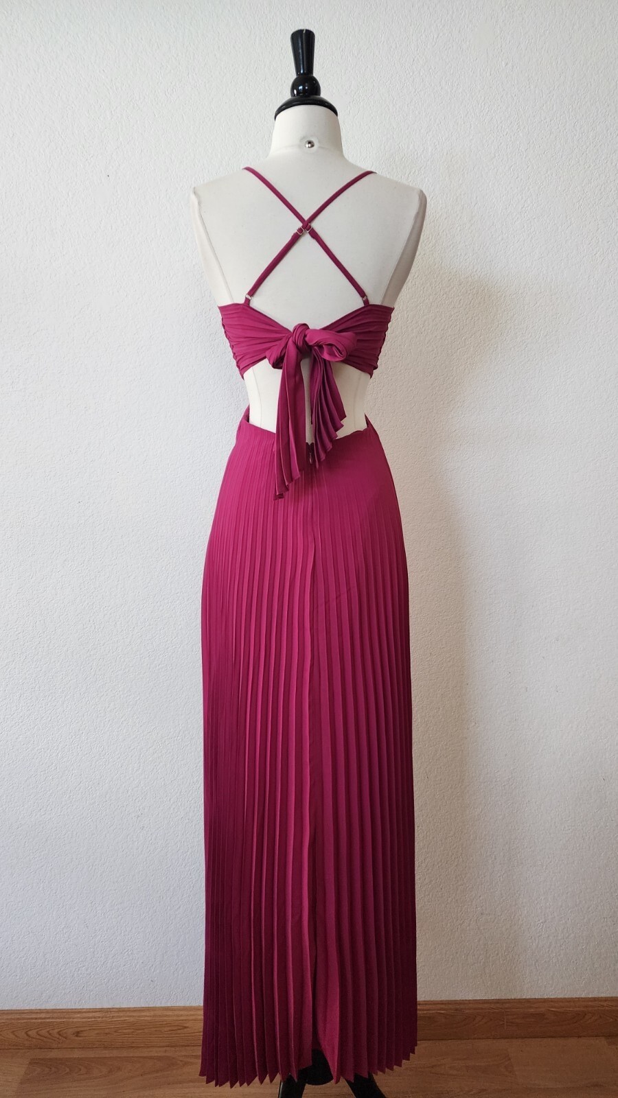 New Anthro Dress Size Small Pink Goddess Coquette Bow Wedding