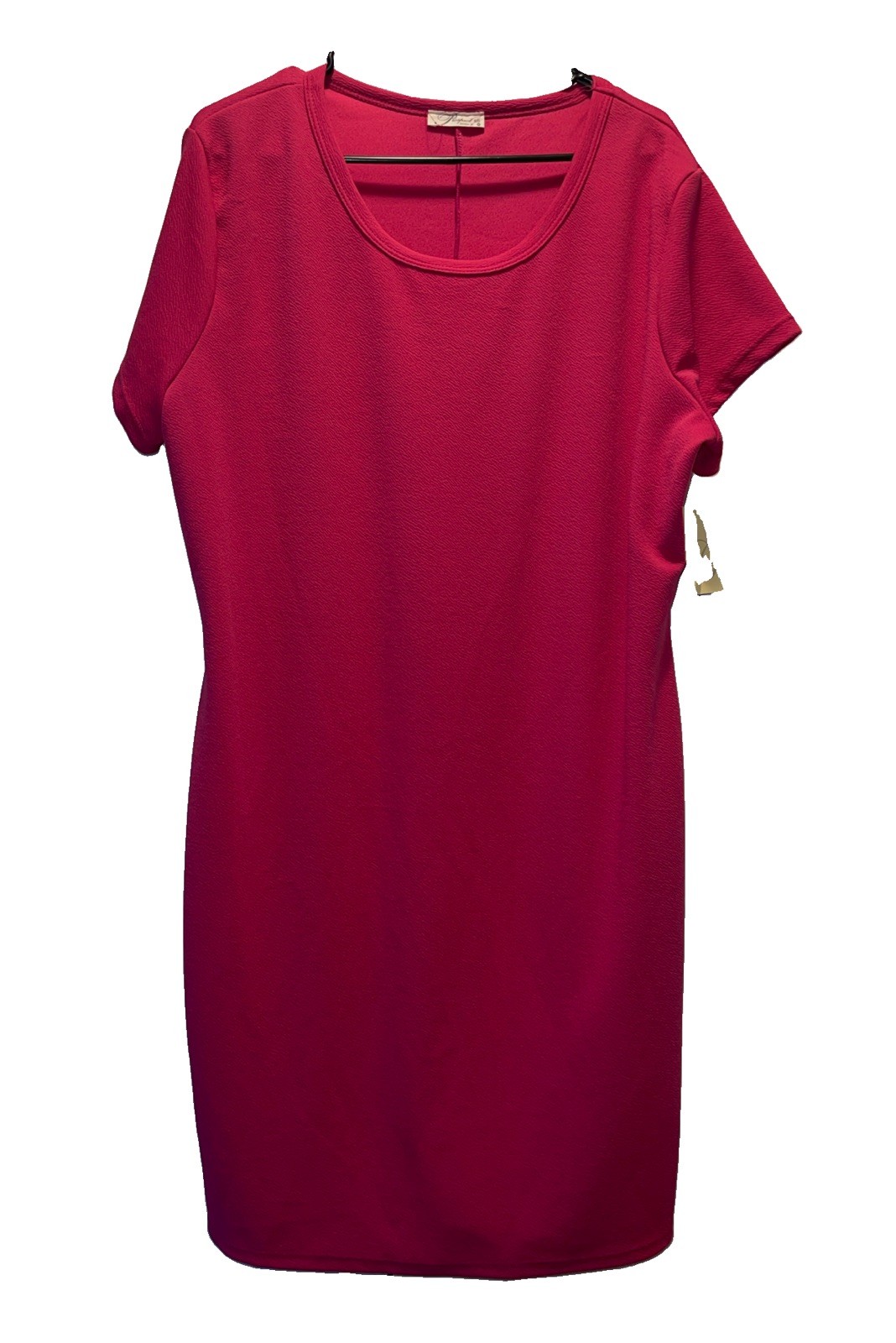 Women’s Solid Short Sleeve Above Knee Dress, NWT, 3 XL