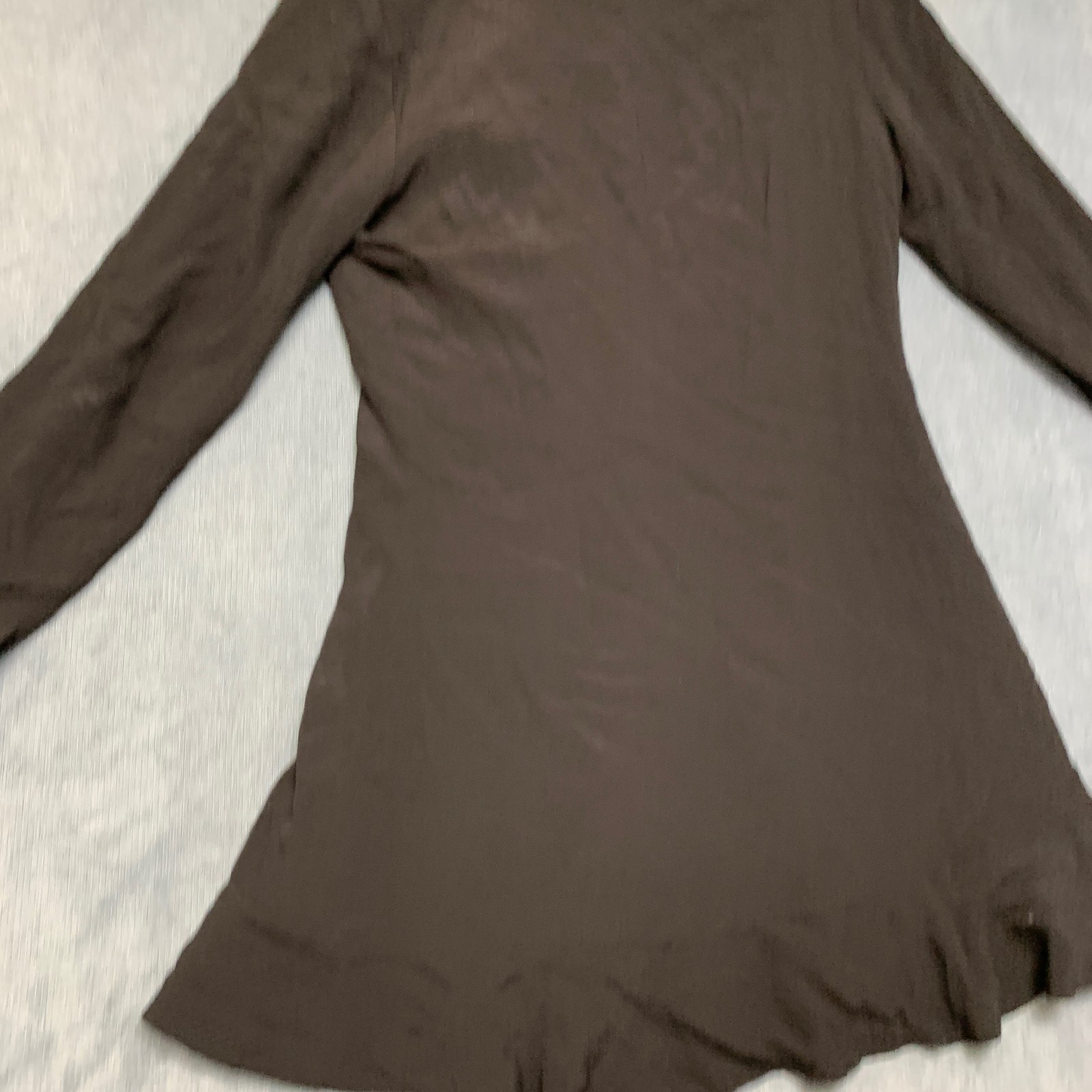 Bardot Blazer Dress Womens 6/S Black Ruffle Hem Notch Lapel Double Breasted