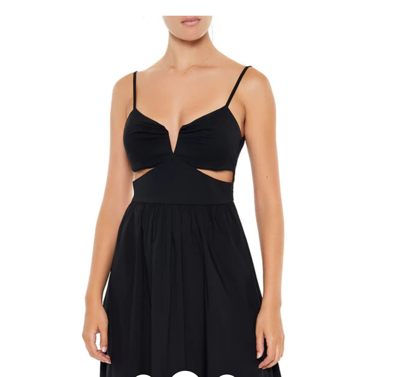 Forever 21 Colorblock Cutout Long Maxi Dress Black / White NWT Zipper & Pockets!