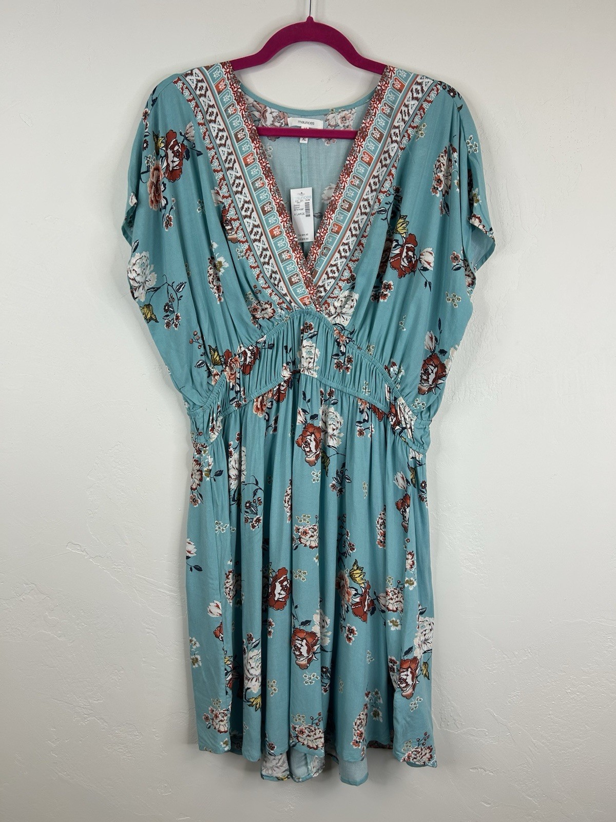 Bundle of 2 NWT Dresses Size XL Feminine Floral Ruffle Lightweight Flowy Boho