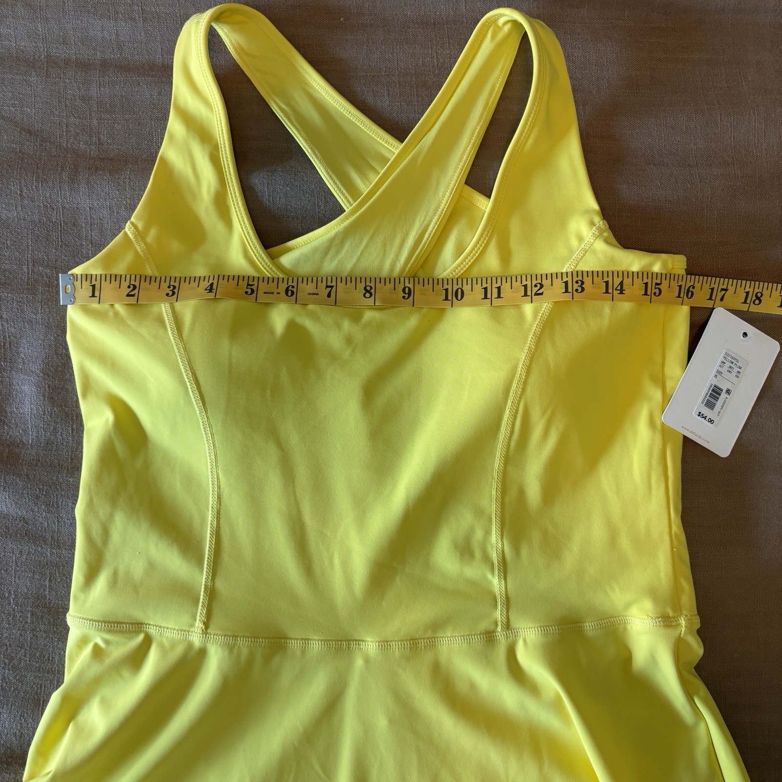 GB Women’s Athletic Tennis Pull-On Stretch Skort, Solid Yellow, XL