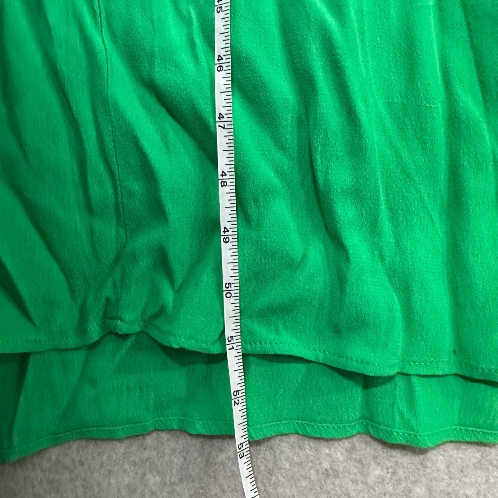 H&M Green Viscose Maxi Dress XXL Long Sleeve Gathered Neck Round Neck Plus Size