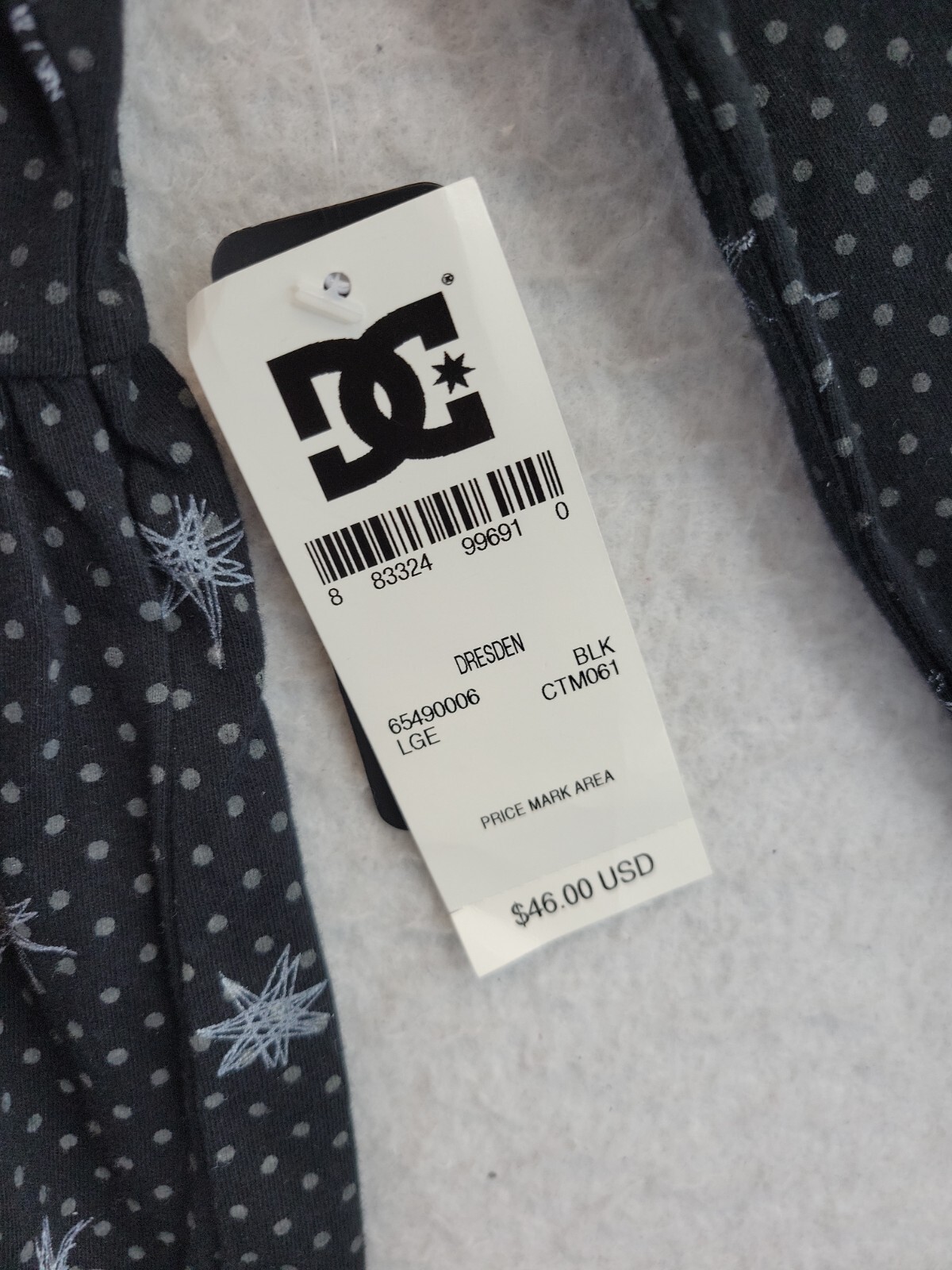 DC Shoes Dresden ALine Scoop Neck 3/4 Sleeve Lightweight Midi Dress Womens Small