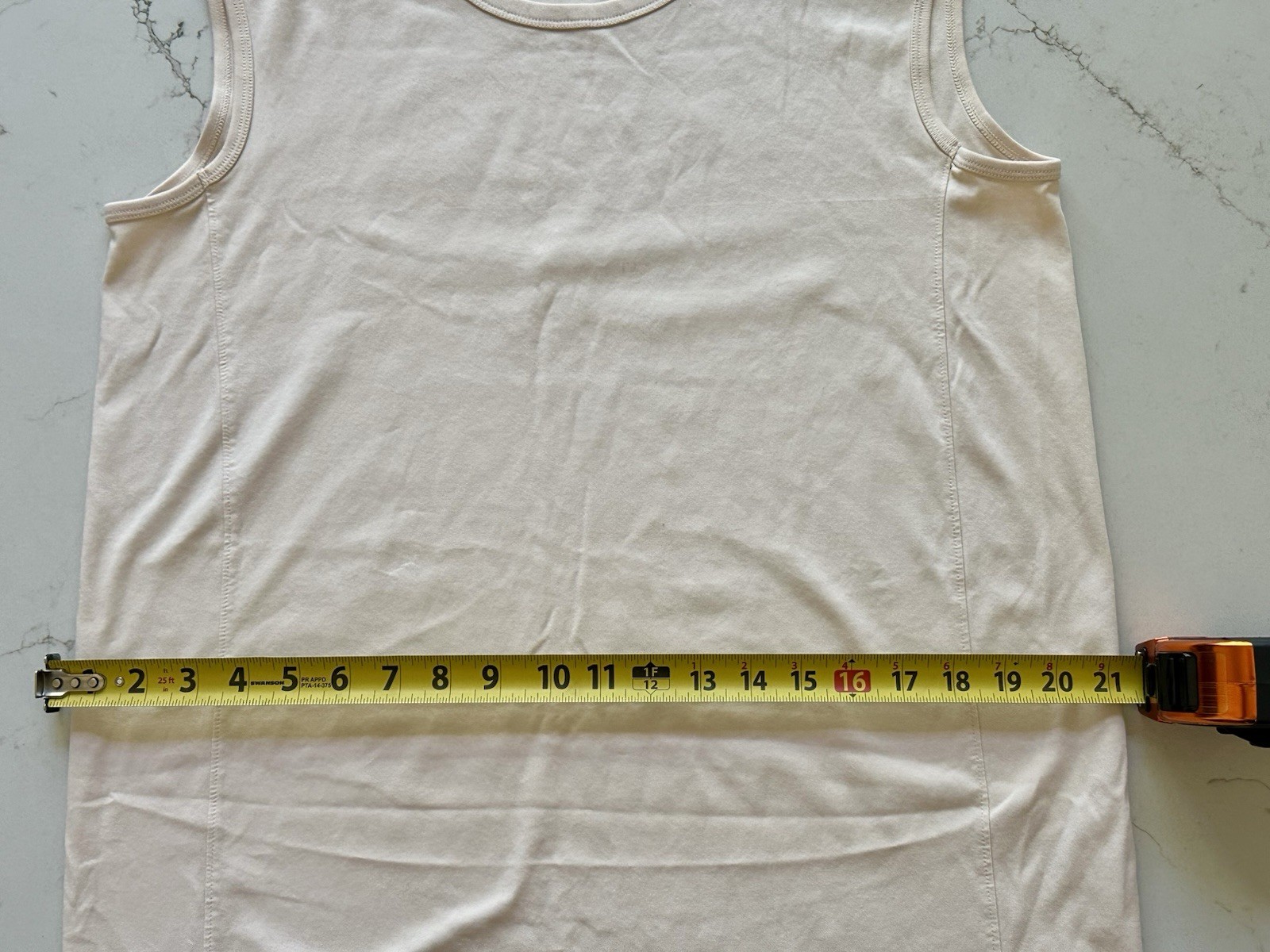 Uniqlo Cotton Crewneck Sleevelss Tank Dress Cream Women Size XS US SZ 0-2 Comfy