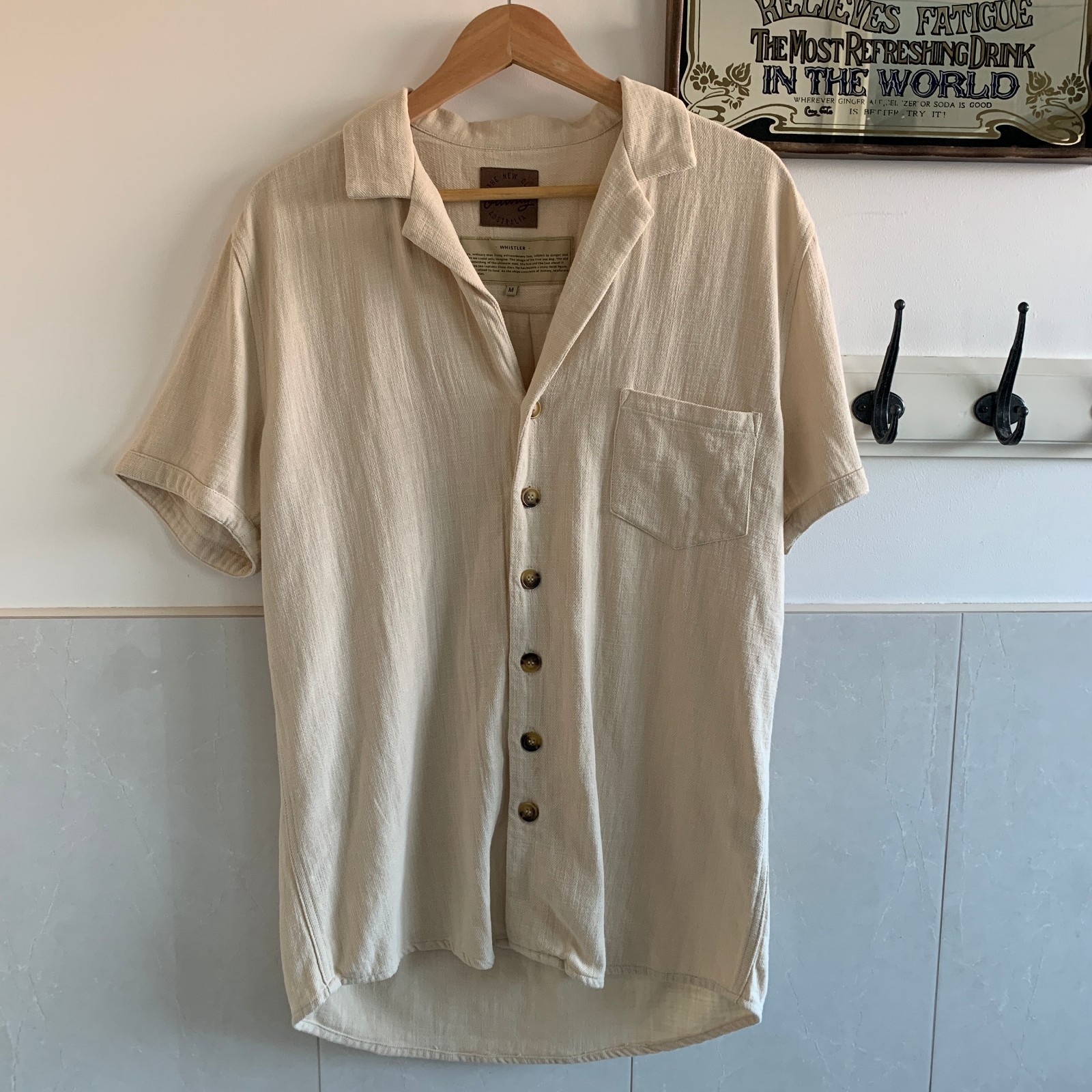 OTTWAY THE LABEL WHISTLER 100% RAMIE SHIRT / SHIRT DRESS #14