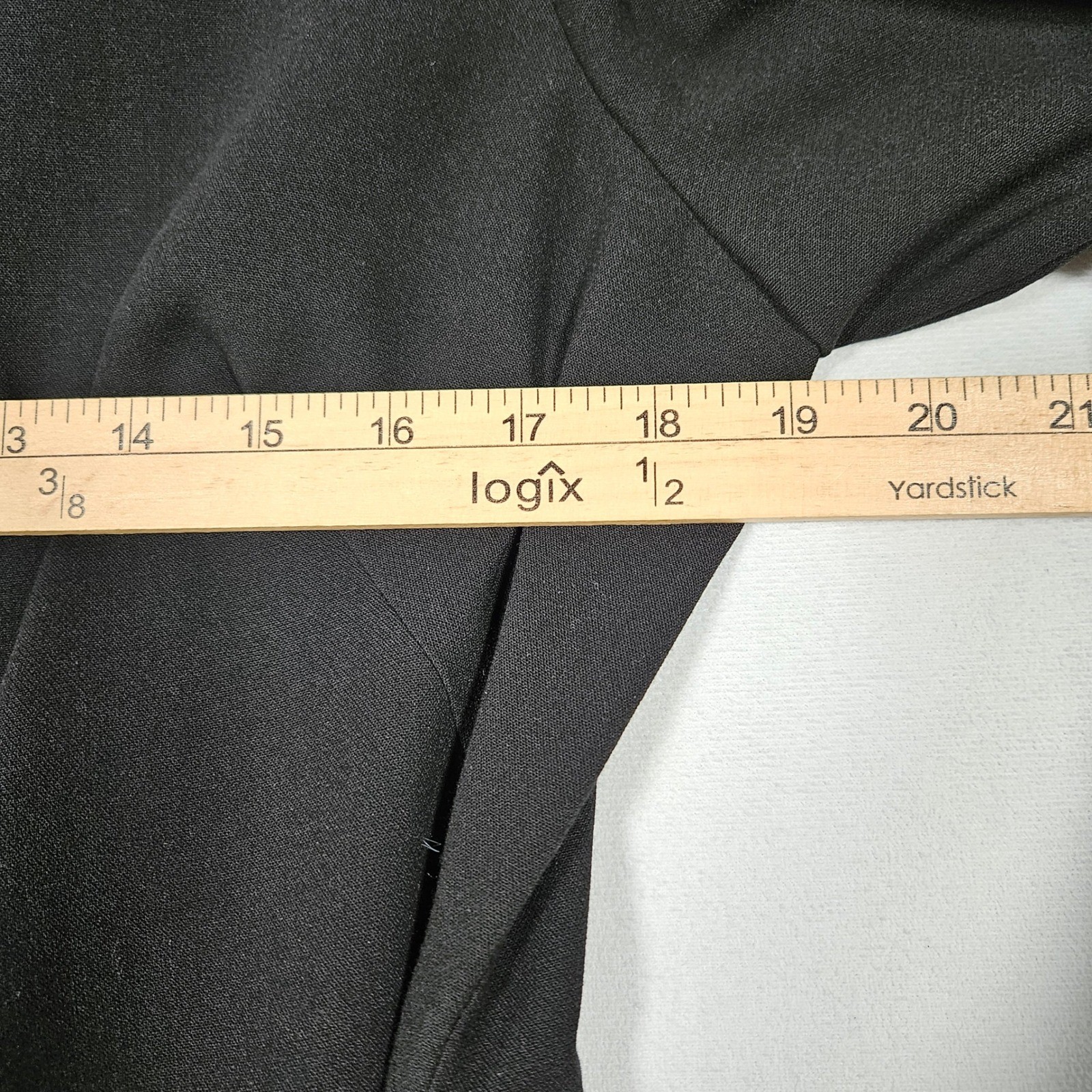 Black Halo Sheath Dress 16 Black NWOT Belted Midi Professional Minimal Cocktail