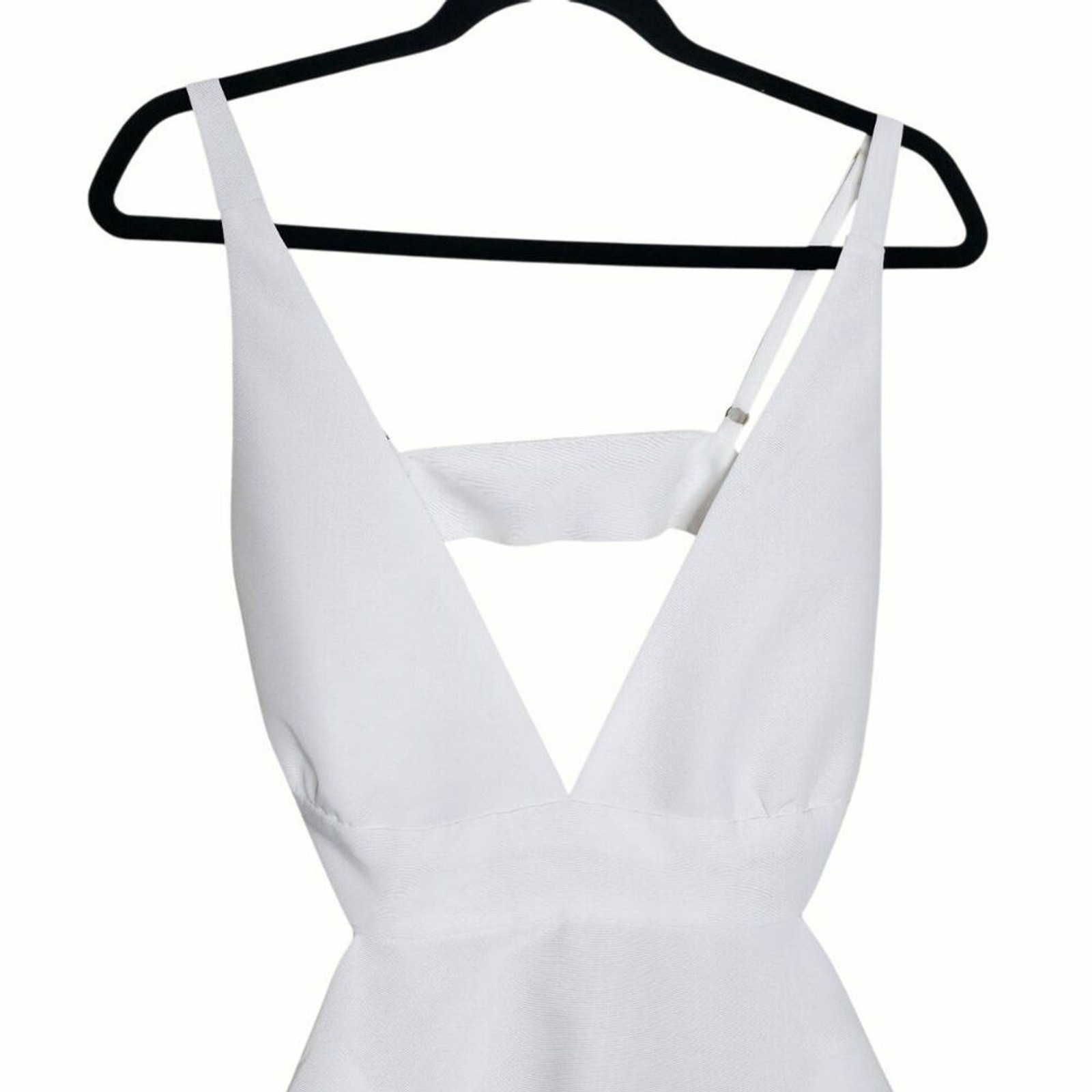 Loveshackfancy Till White Taffeta Mini Dress Cut Out Waist Bow Detail A-Line 12