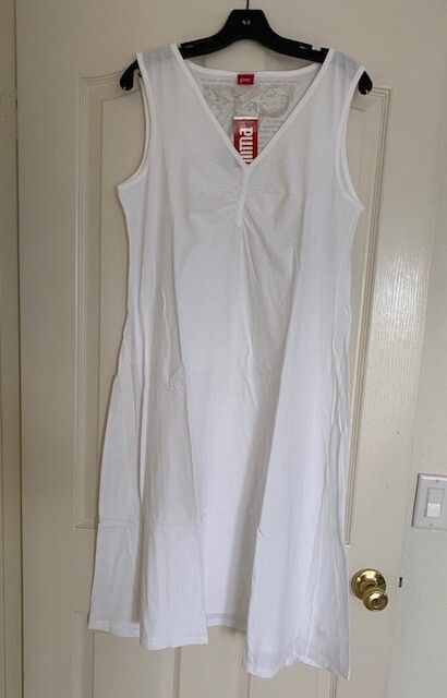 NTW Glima Knit Women’s Pinched V-Neck Dress Sleeveless Cotton in various colors