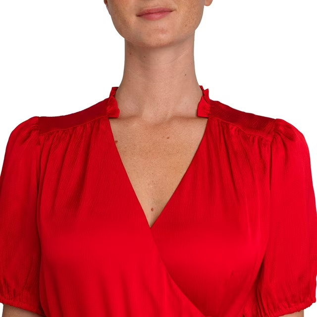 Draper James Women’s Wrap Midi Dress Size M Red