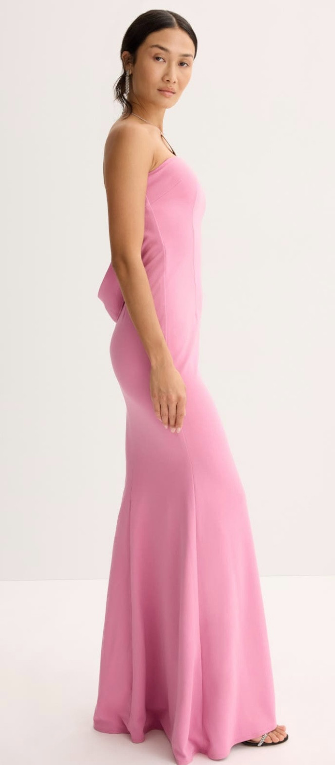 Katie May Pink Mary Kate Gown Size XS (US 0-2) Designer MSRP $328 Cocktail Party
