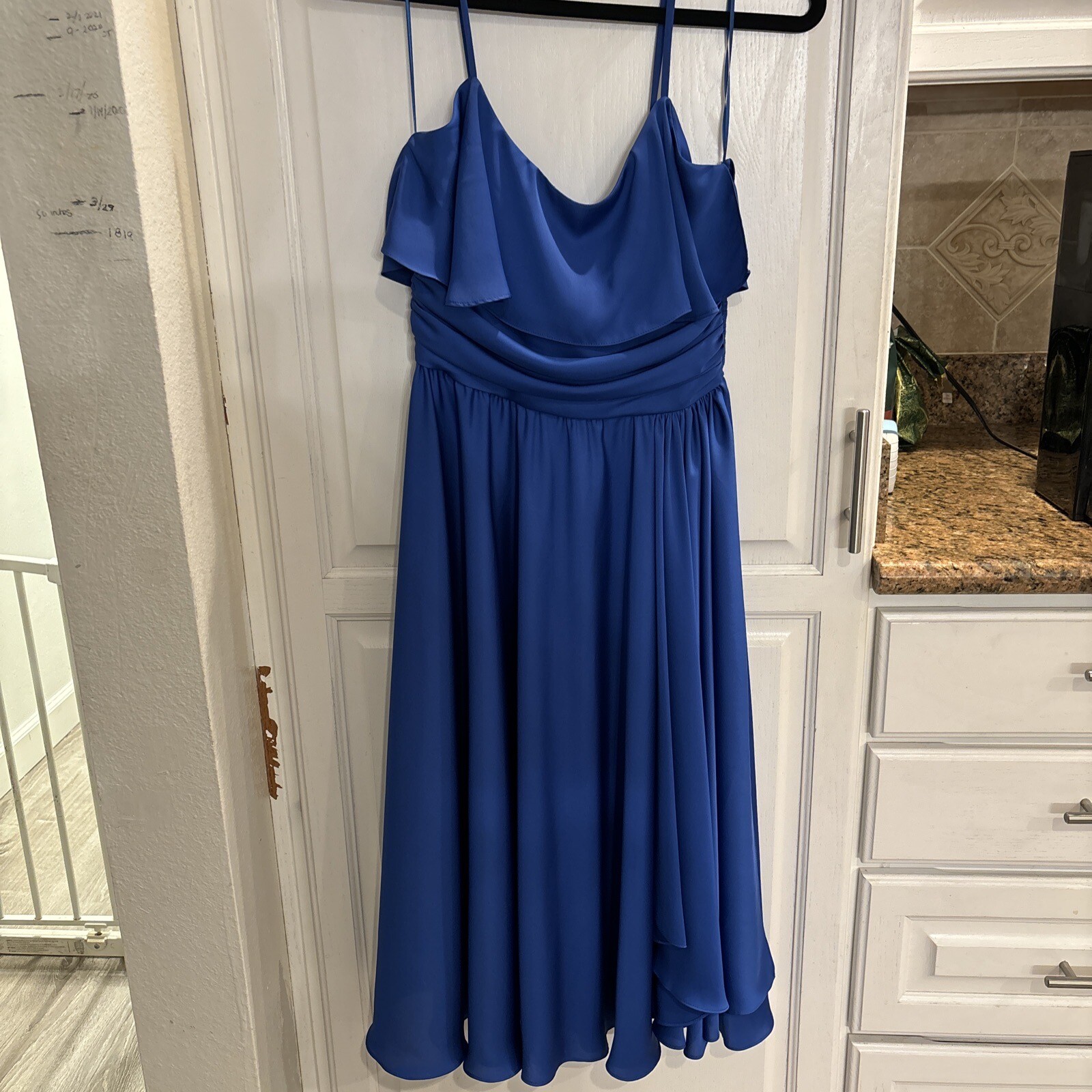Frank Usher London Dress Blue Size 10 – Dry Clean Only Special Occasion, Party,