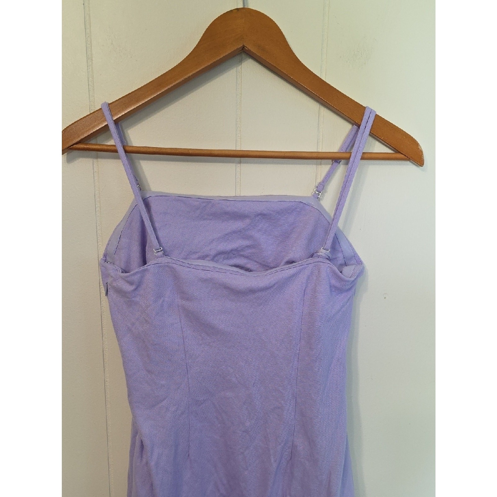 Anthropologie Lavender Linen Blend Cami Strap Maxi Womens S Simple Clean Beauty