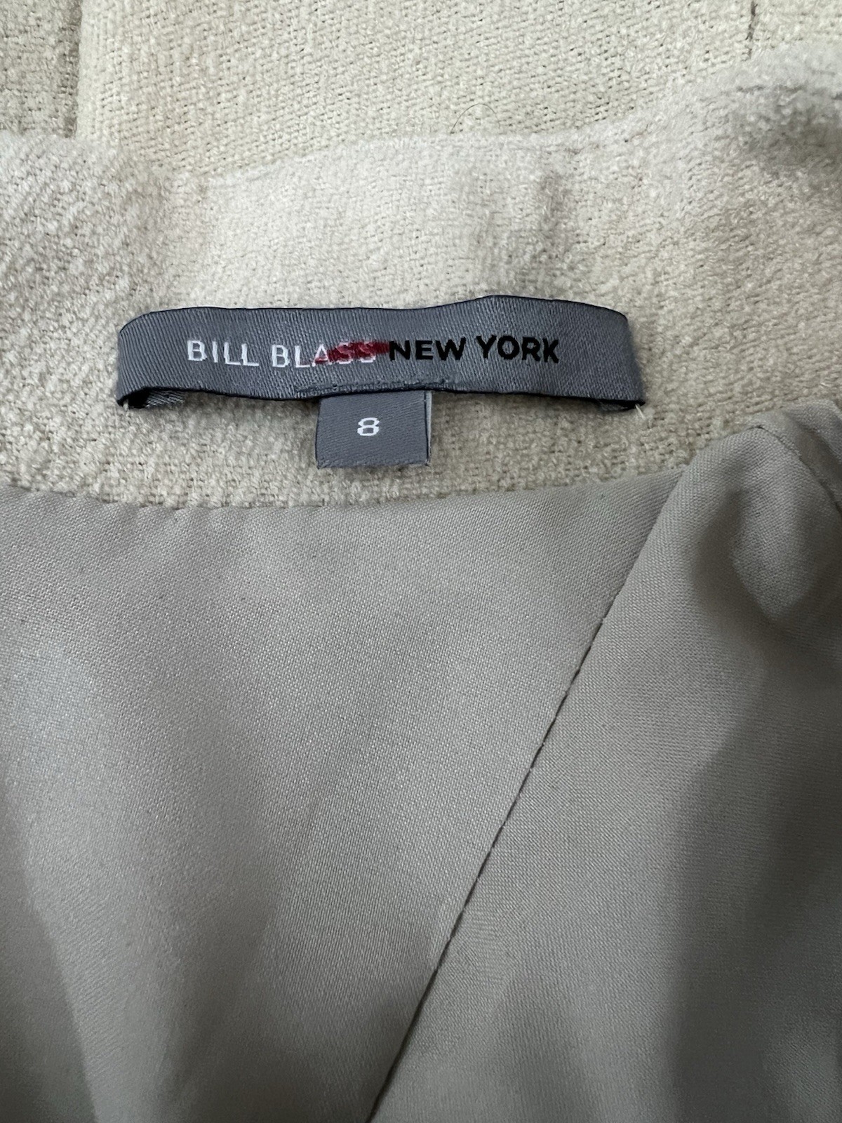 Bill Blass NY Wool-Cashmere Blend Fit & Flare Dress – Size 8
