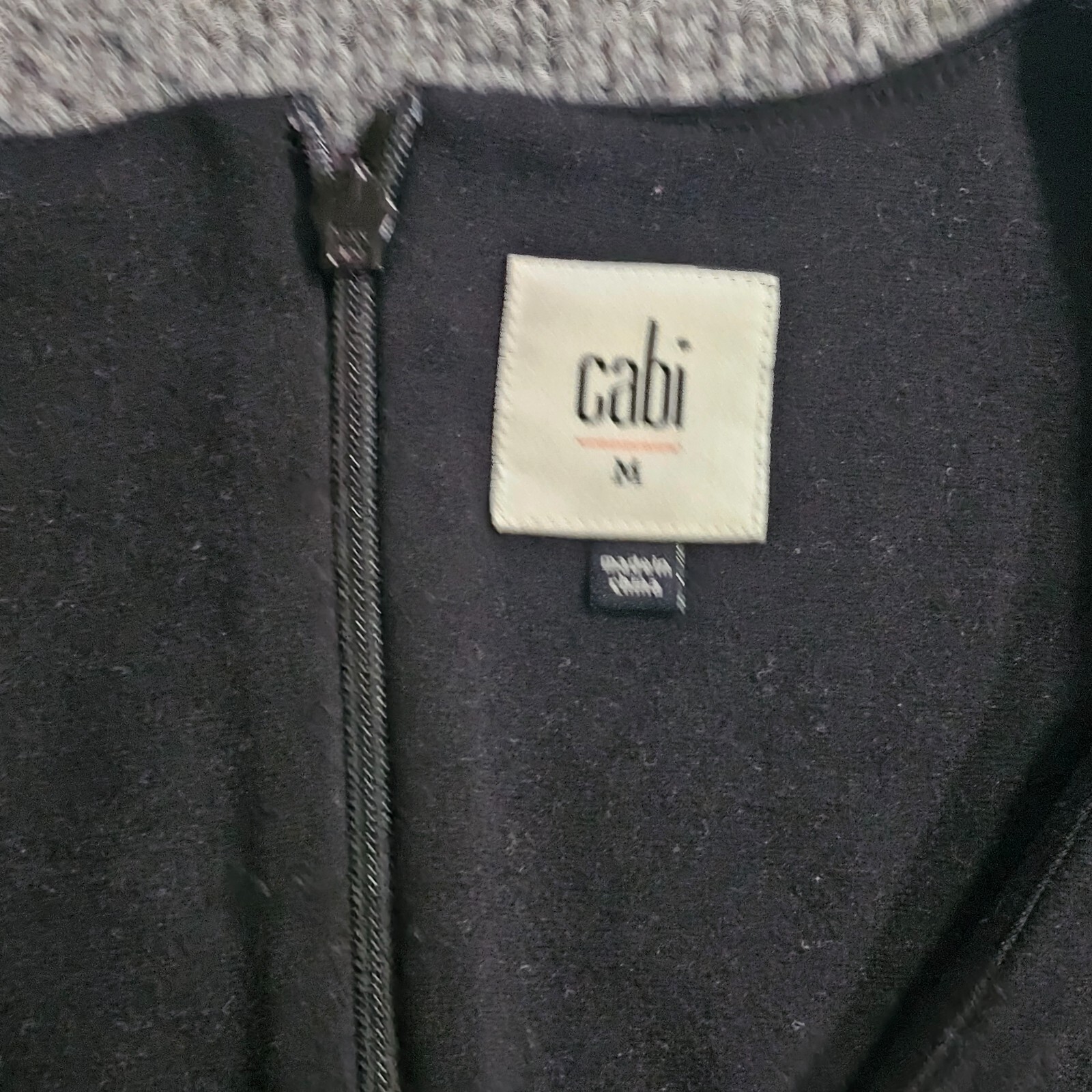 Cabi Dress Womens Medium Black Short Sleeves V Neck Sheath Neutral Basic Career