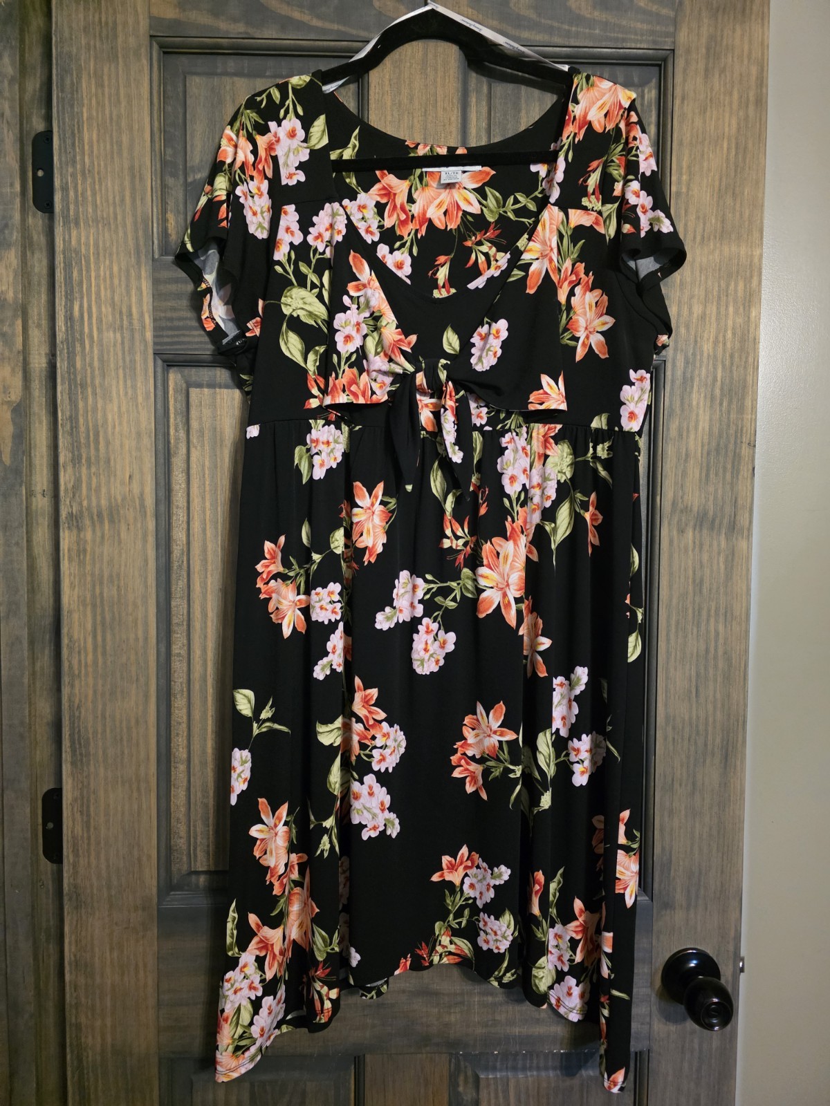 TOMMY BAHAMA WOMENS ‘PETAL OF HONOR’ CAP SLV DRESS FLORAL XL TROPICAL