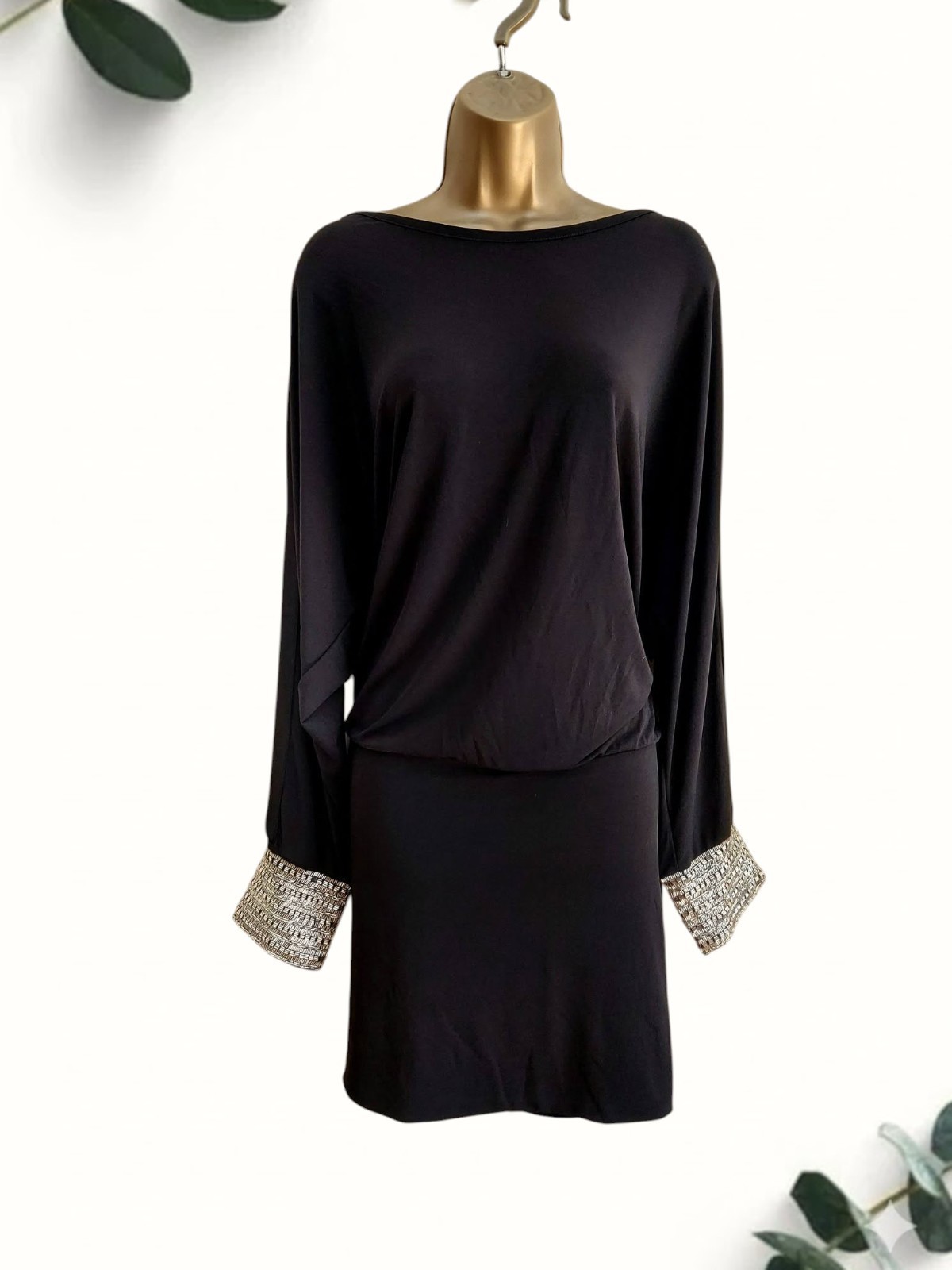 MODA INTERNATIONAL / VICTORIA’S SECRET Vintage open back dress beaded XXL