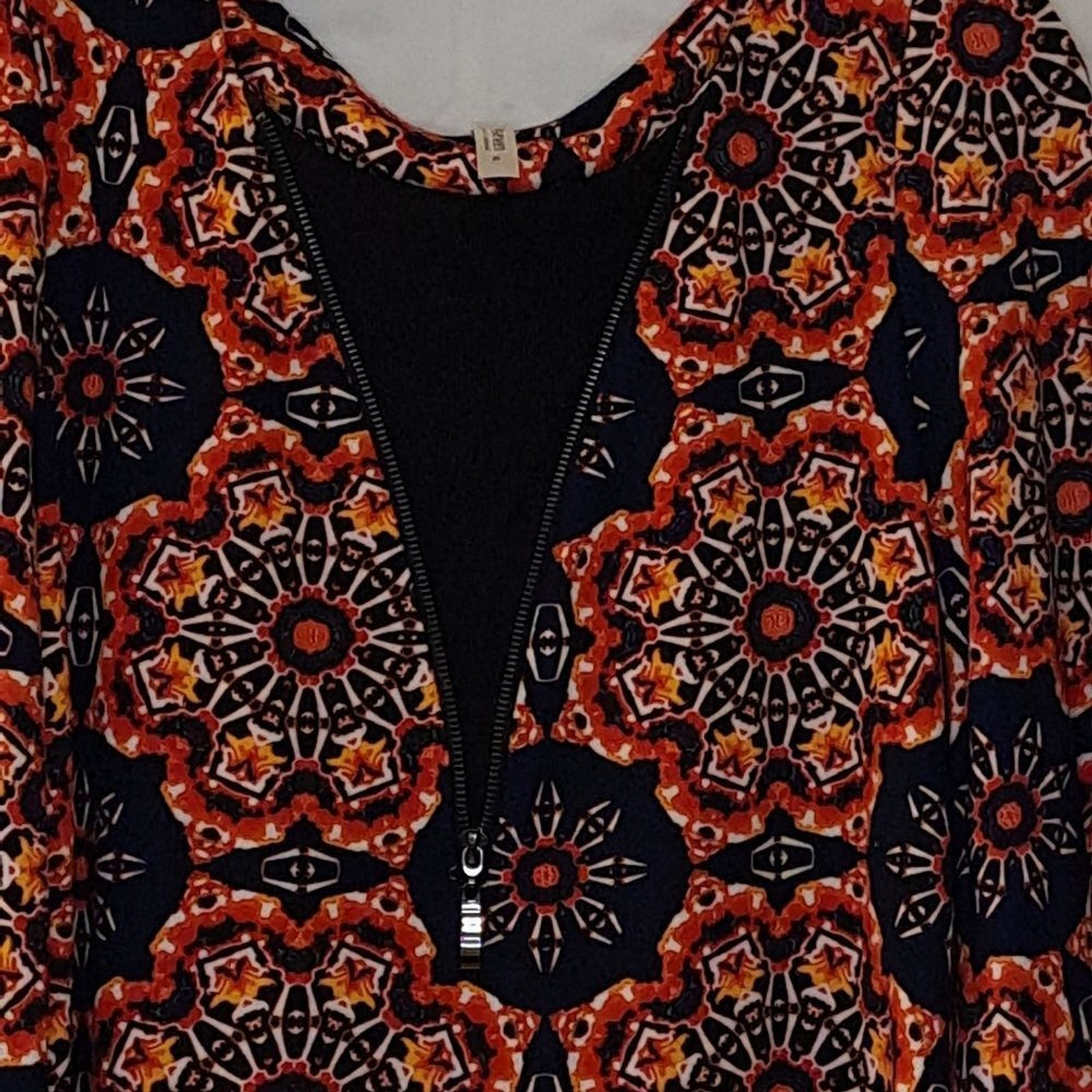 24 Seven Gothic Style Festival Dress in Geometric Mystical Print Size XL NWOT