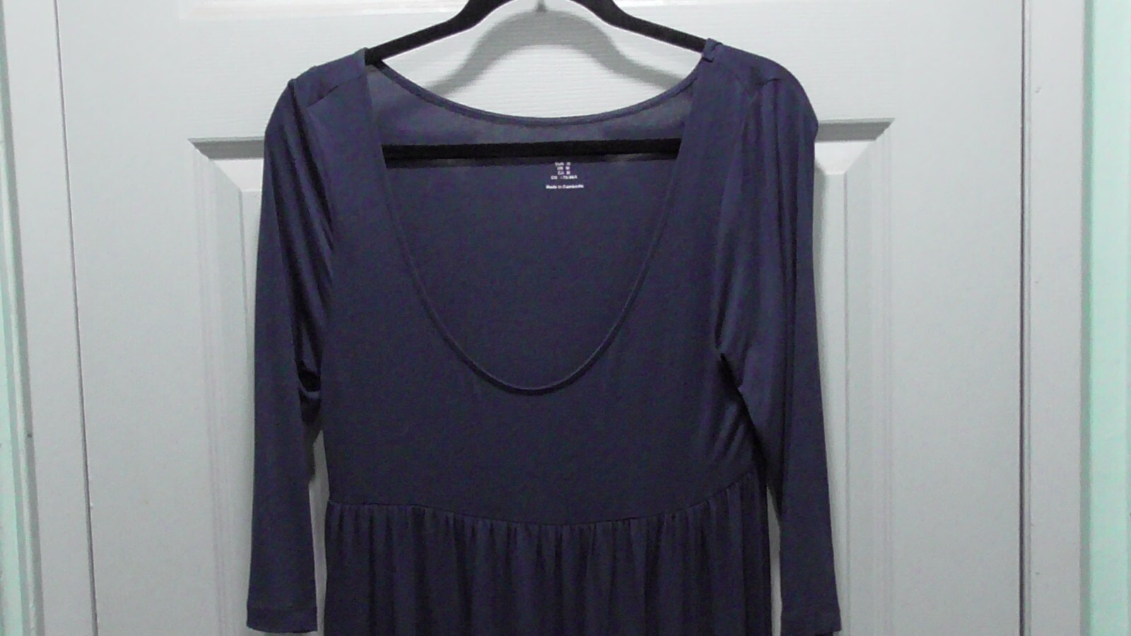 Basic Navy Blue Half Sleeve Dress Size medium