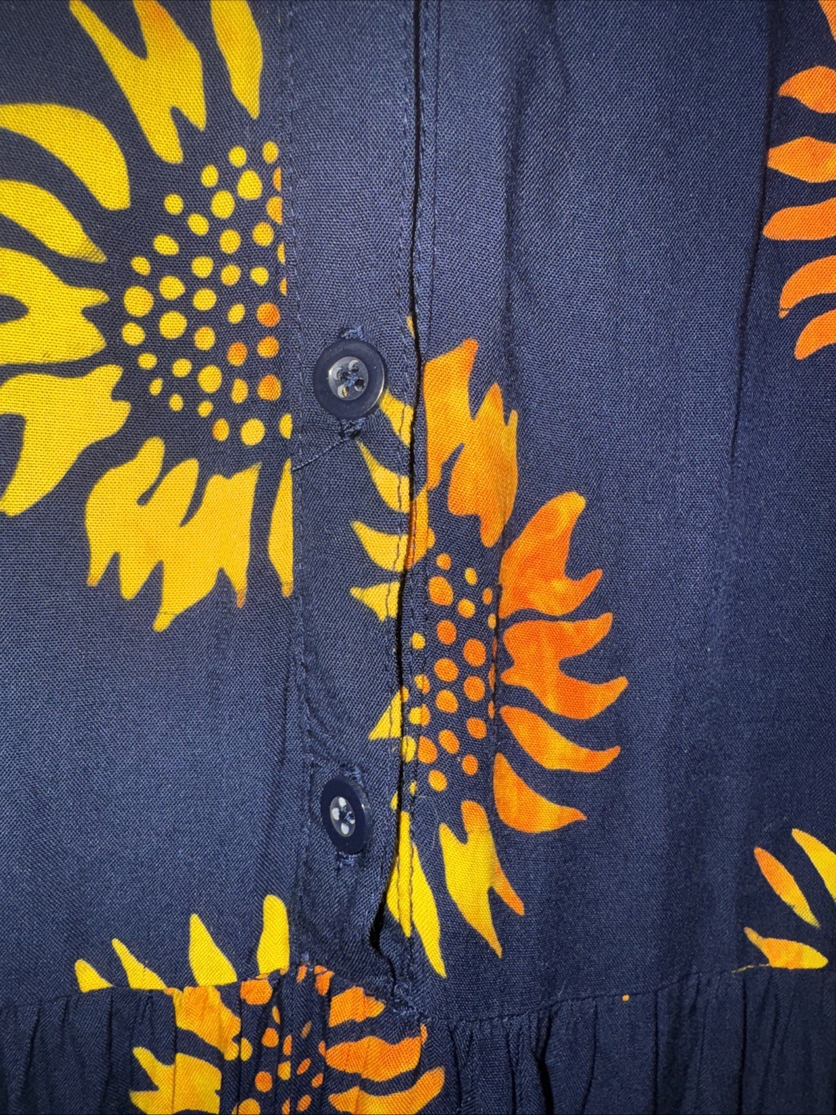 NWT Sugarhill Brighton Sz 6/S Tammy Batik Sunflower Maxi Dress Boho Modest