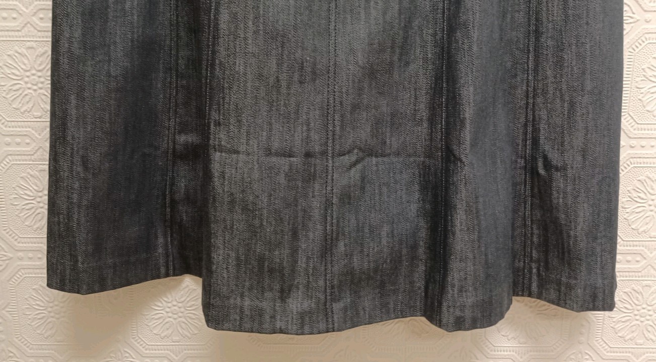 NWT Talbots Cotton Blend Black Denim Ankle Length Dress Misses Size 16