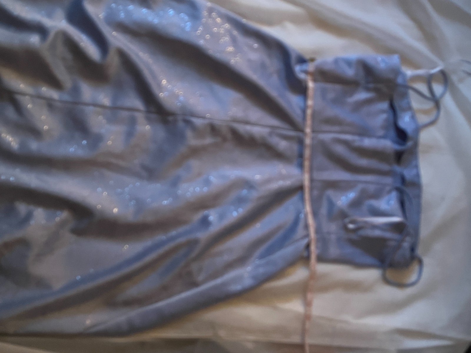 Beautiful Bleu Dress with Glitters, and a bow at the waist size 13 from Rampage