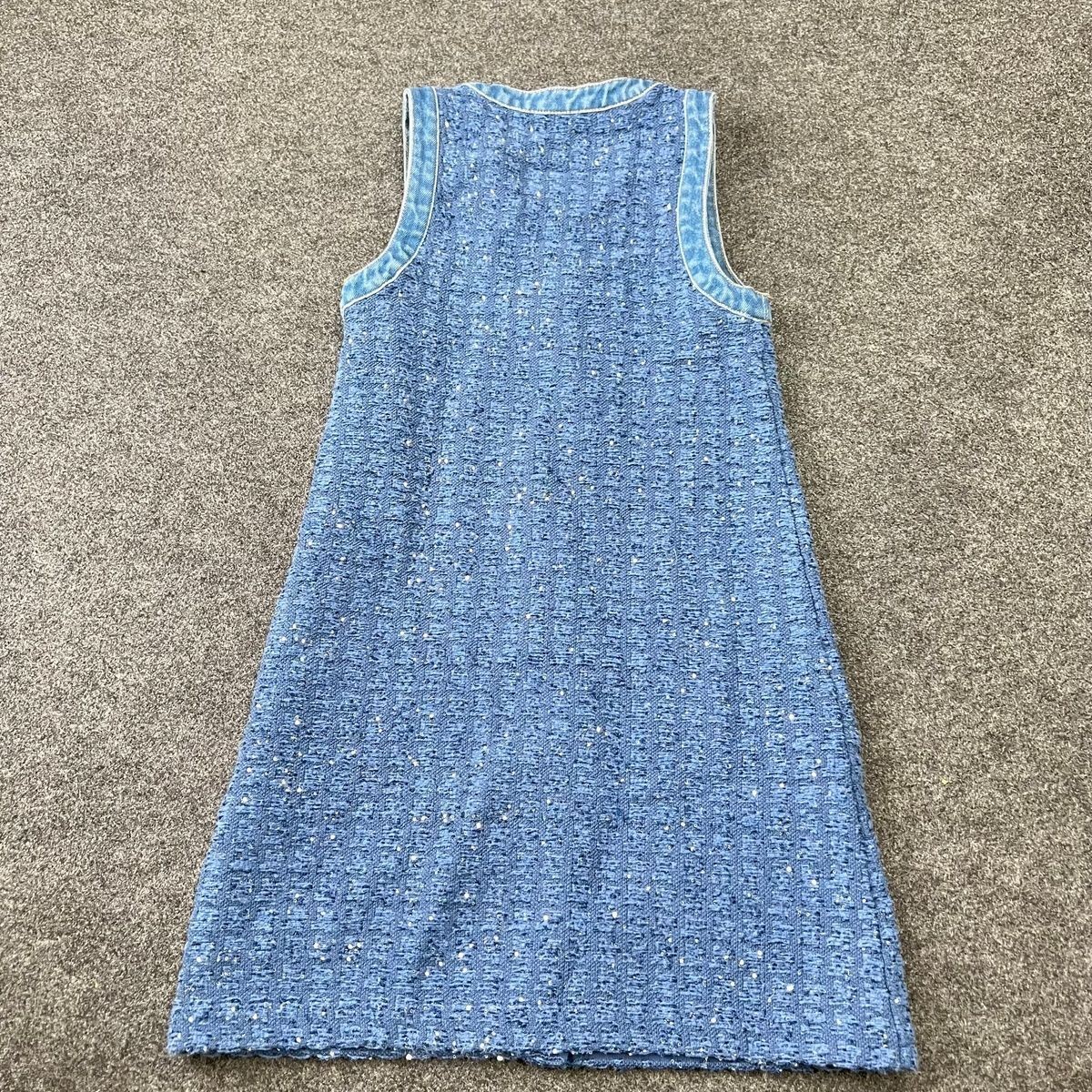 SANDRO X RTR Palmare Mini Dress Women’s Size 34 Blue