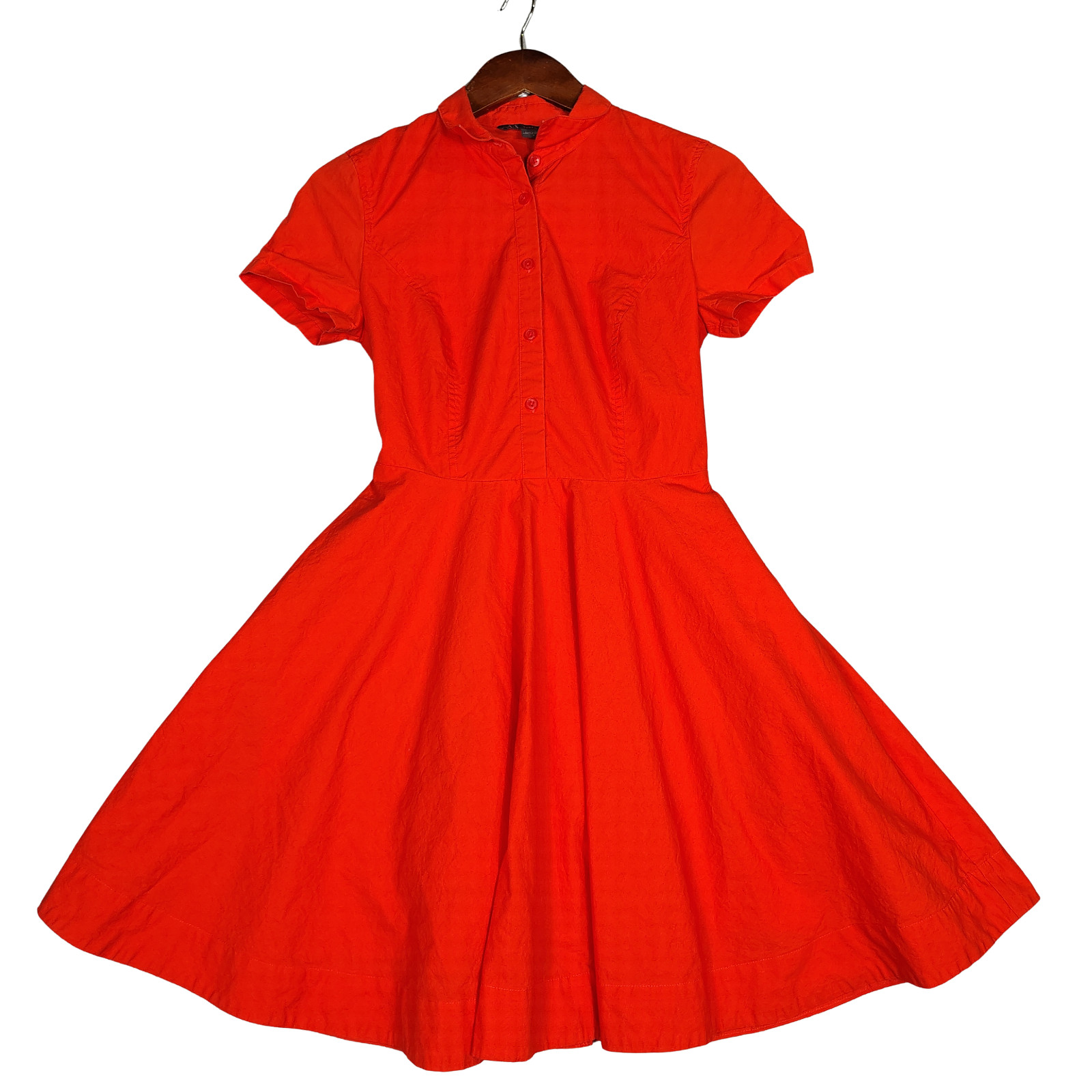 A|X Armani Exchange Mini Dress Women’s 4 Orange Fit & Flare Classic Preppy