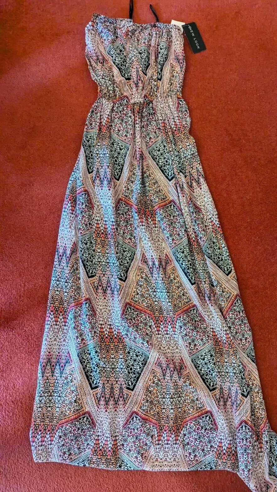 Ladies New Look Strapless Maxi Dress Size 8 RRP £22.99