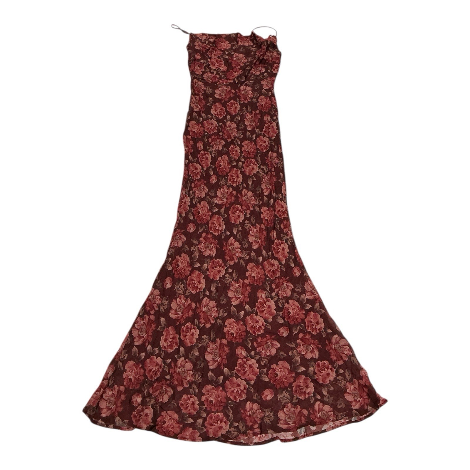 Petal + Pup Elegant Floral All Over Print Dress Red Womens SZ XS NWT