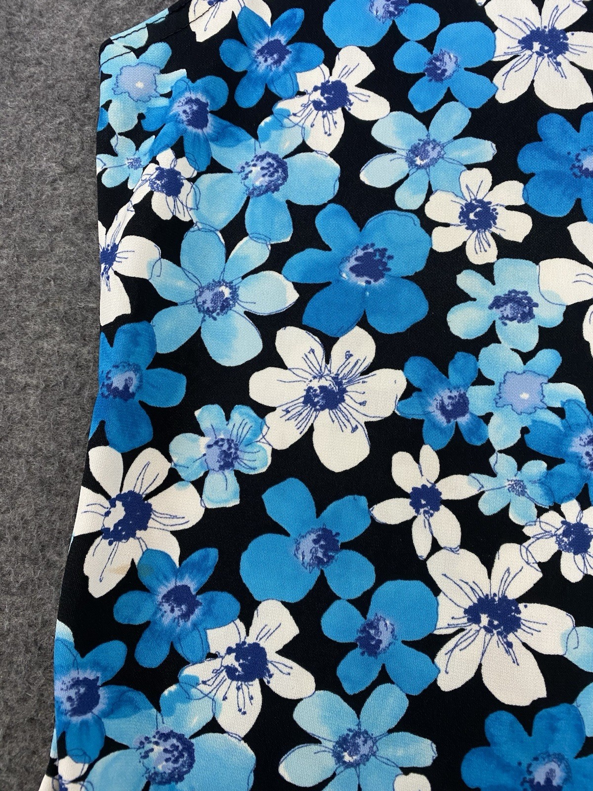 Byer Too! Blue Sleeveless Floral Dress Women’s Size Medium
