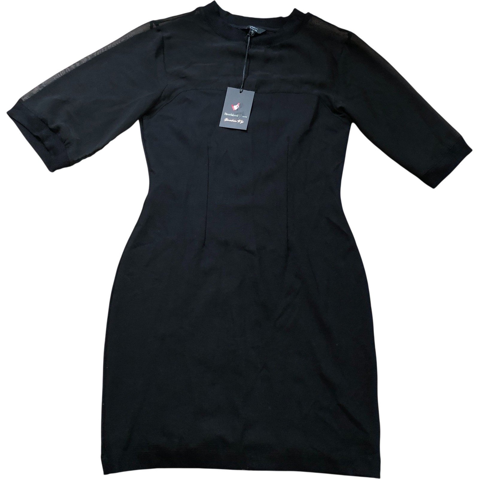 River Island Dress XS Women’s Black Half Sleeve Casual Style