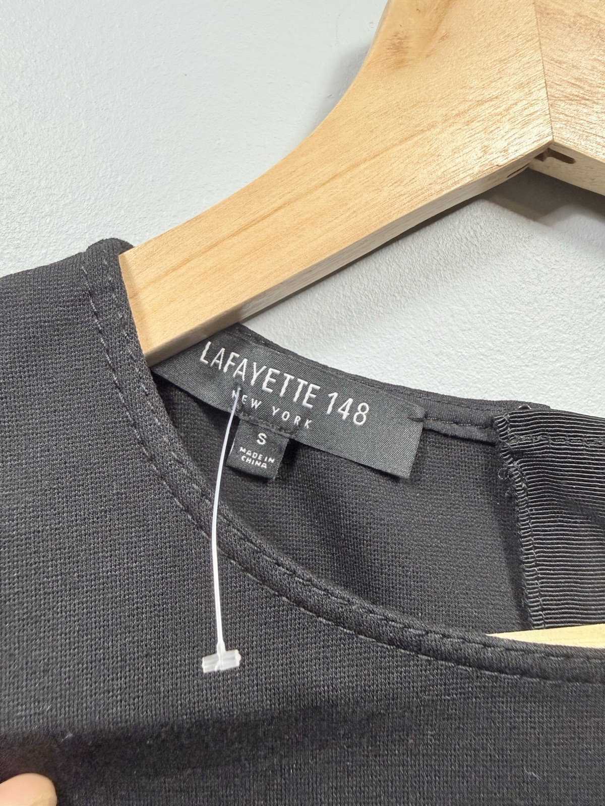 Lafayette 148 New York Black Sheath Workwear Dress with Pockets size S