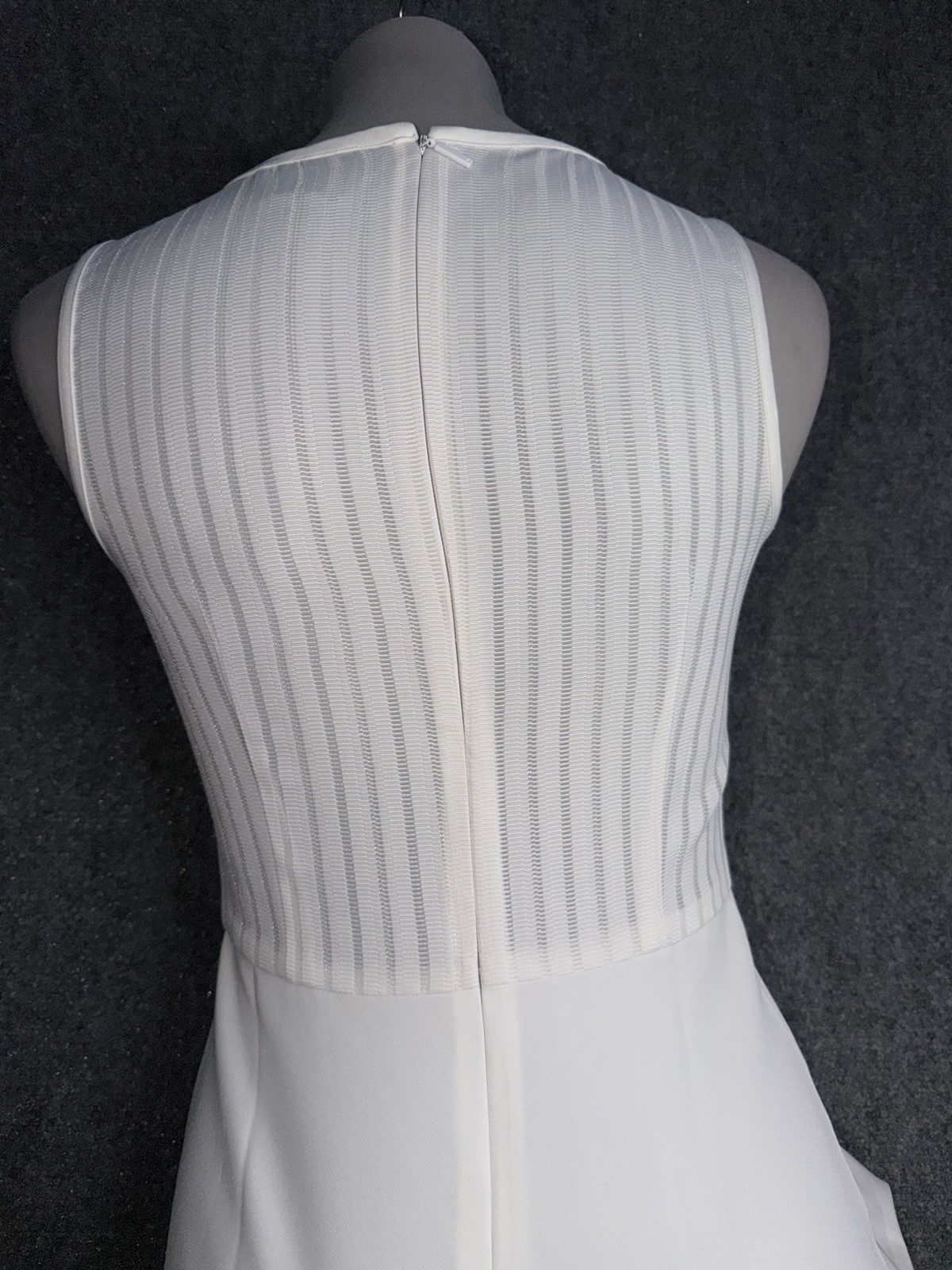A/x Armani Exchange White Sleeveless Mini Dress Size 2 Women’s