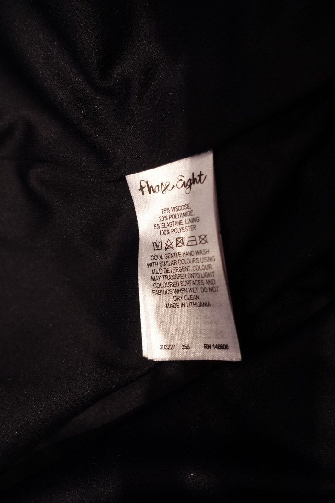 Phase Eight Exquisite Lined Stretch Dress With Diamante Detail Navy Size 12