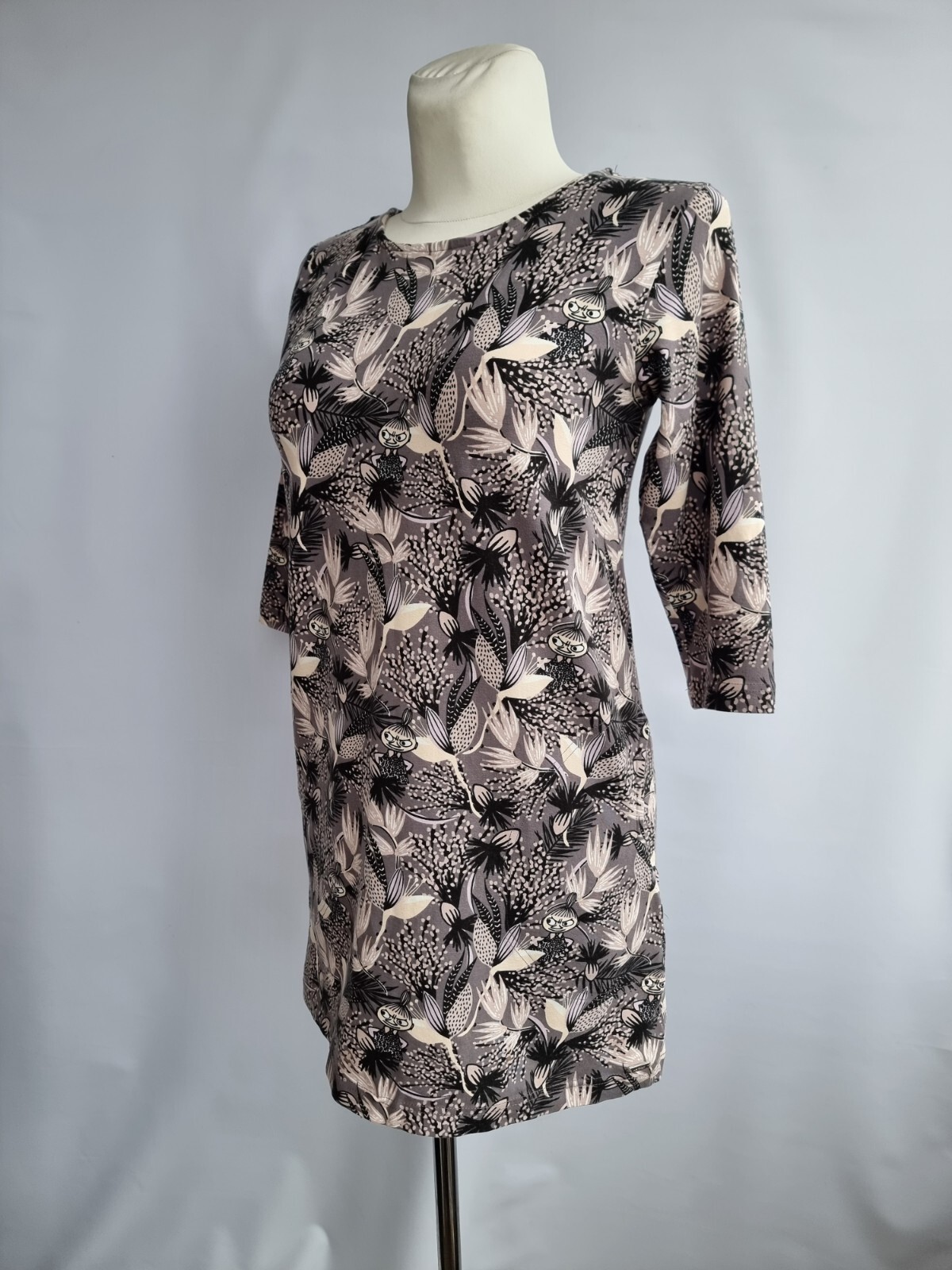 MOOMIN 3/4 Sleeve Cotton/ Modal Pockets Dress size S